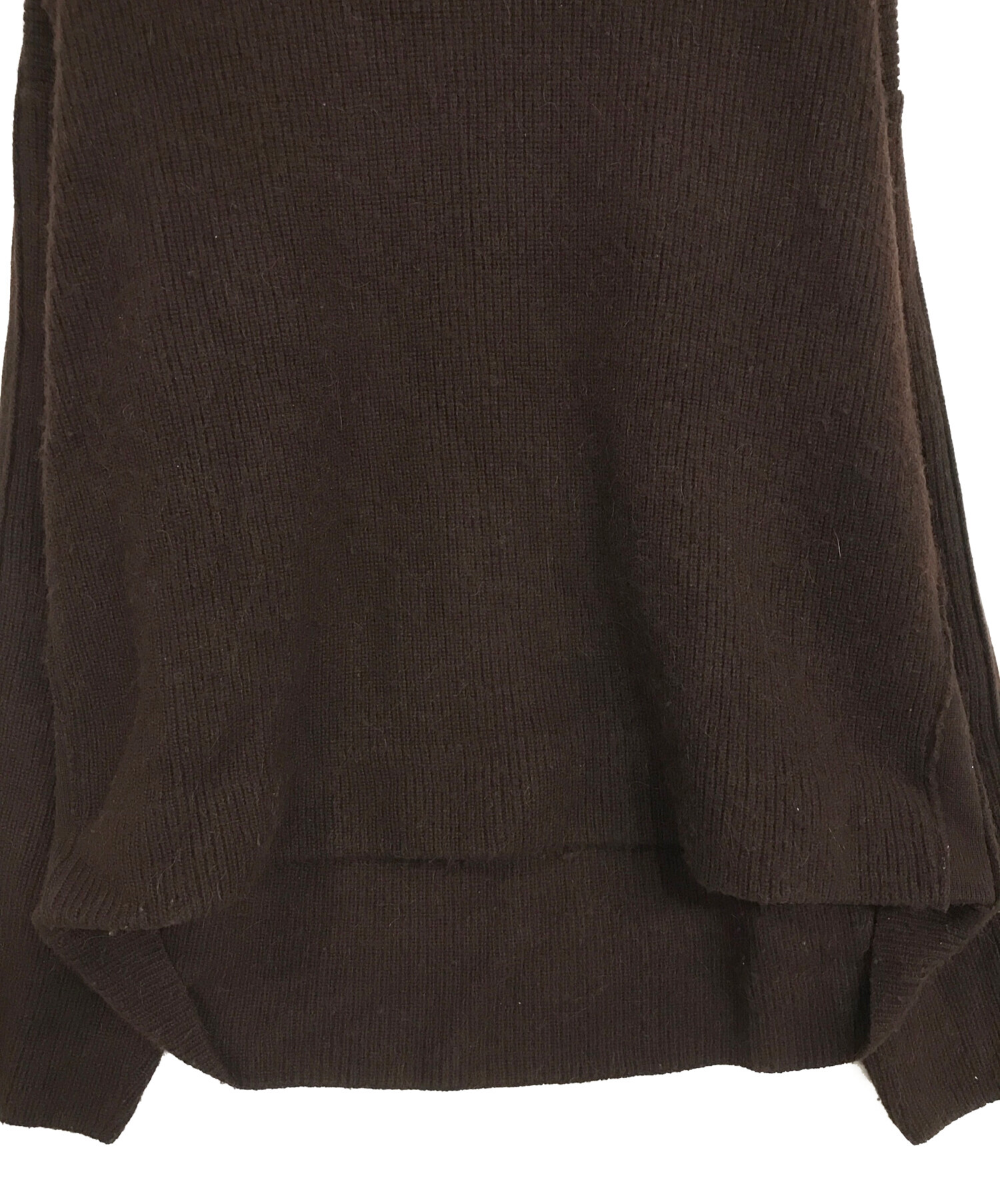 中古・古着通販】YOKE (ヨーク) 7G ALPACA WOOL CARDIGAN RIB STITCH 