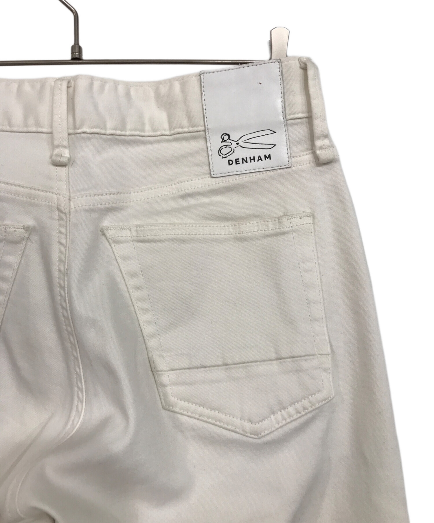 中古・古着通販】Denham (デンハム) ホワイトデニムパンツ ホワイト 