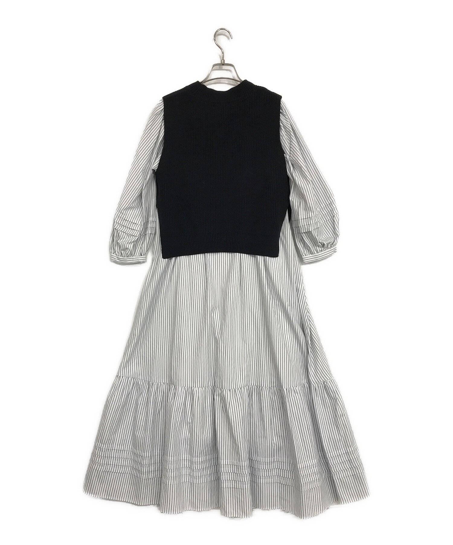AMERI アメリ MANY WAY VEST LAYERED SHIRT DRESS ベスト レイヤード 
