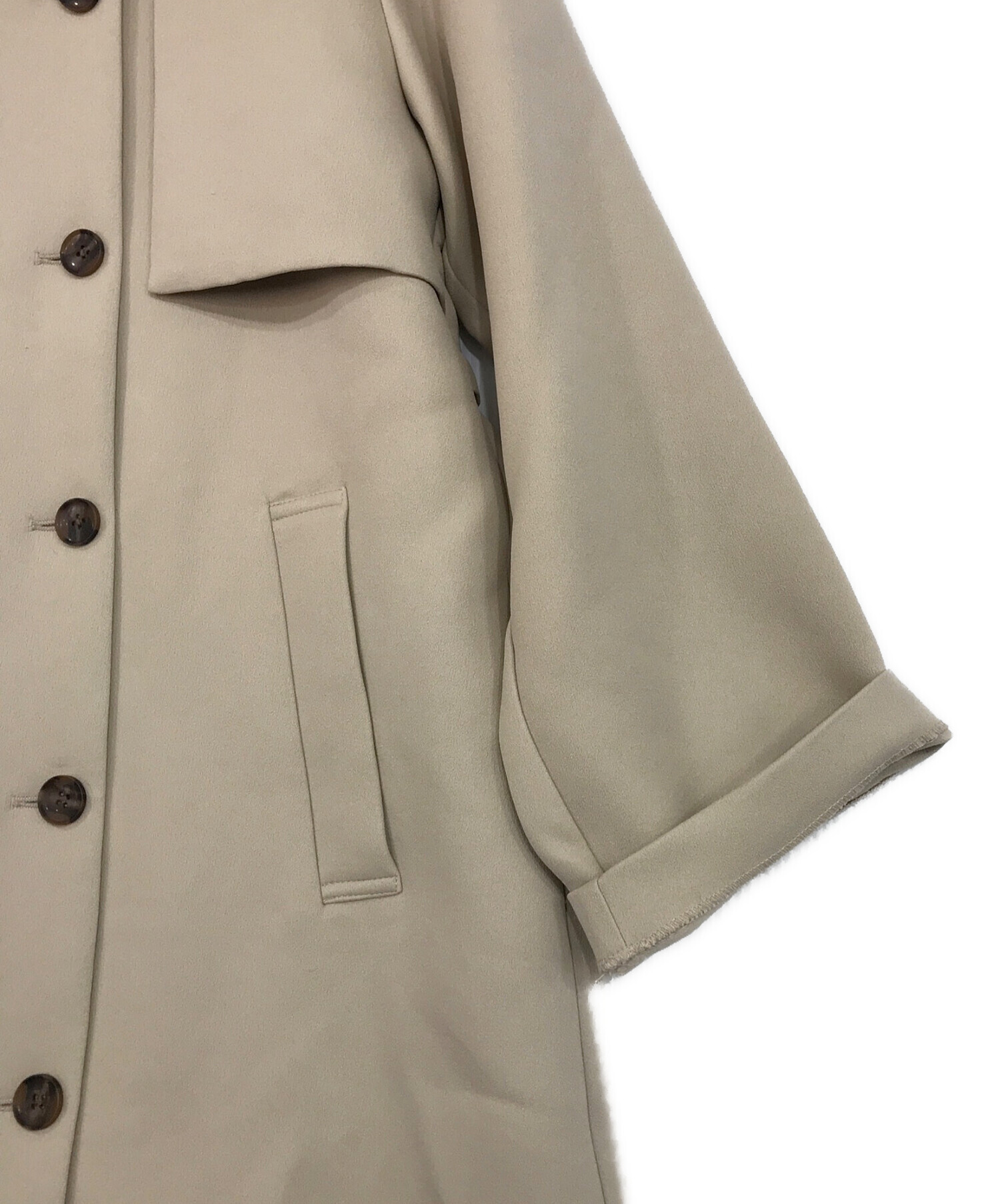 中古・古着通販】ENOF (イナフ) コート ベージュ サイズ:M｜ブランド