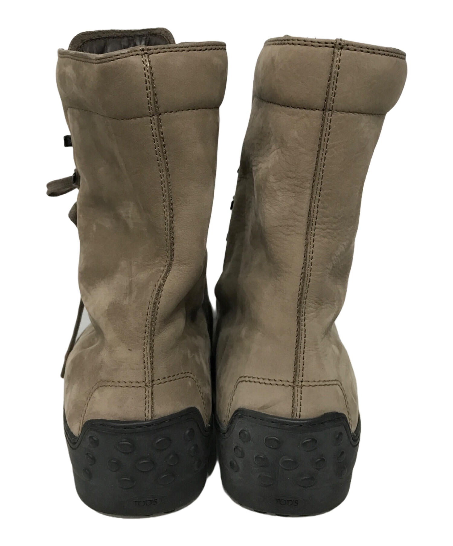 中古・古着通販】TOD'S (トッズ) レースアップブーツ ブラウン サイズ