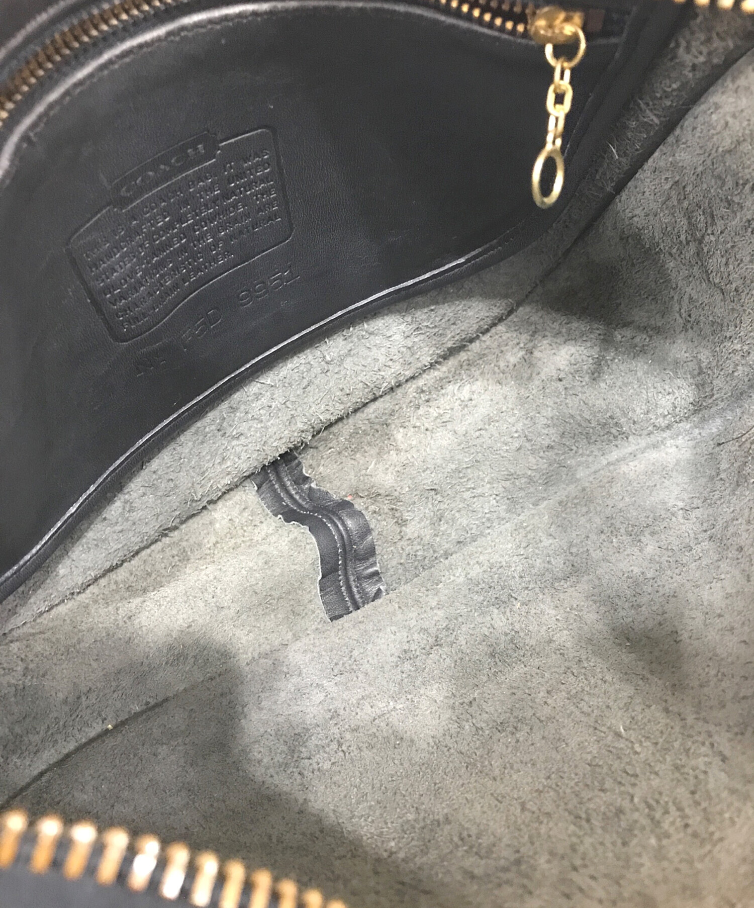 中古・古着通販】COACH (コーチ) オールドショルダーバッグ ブラック