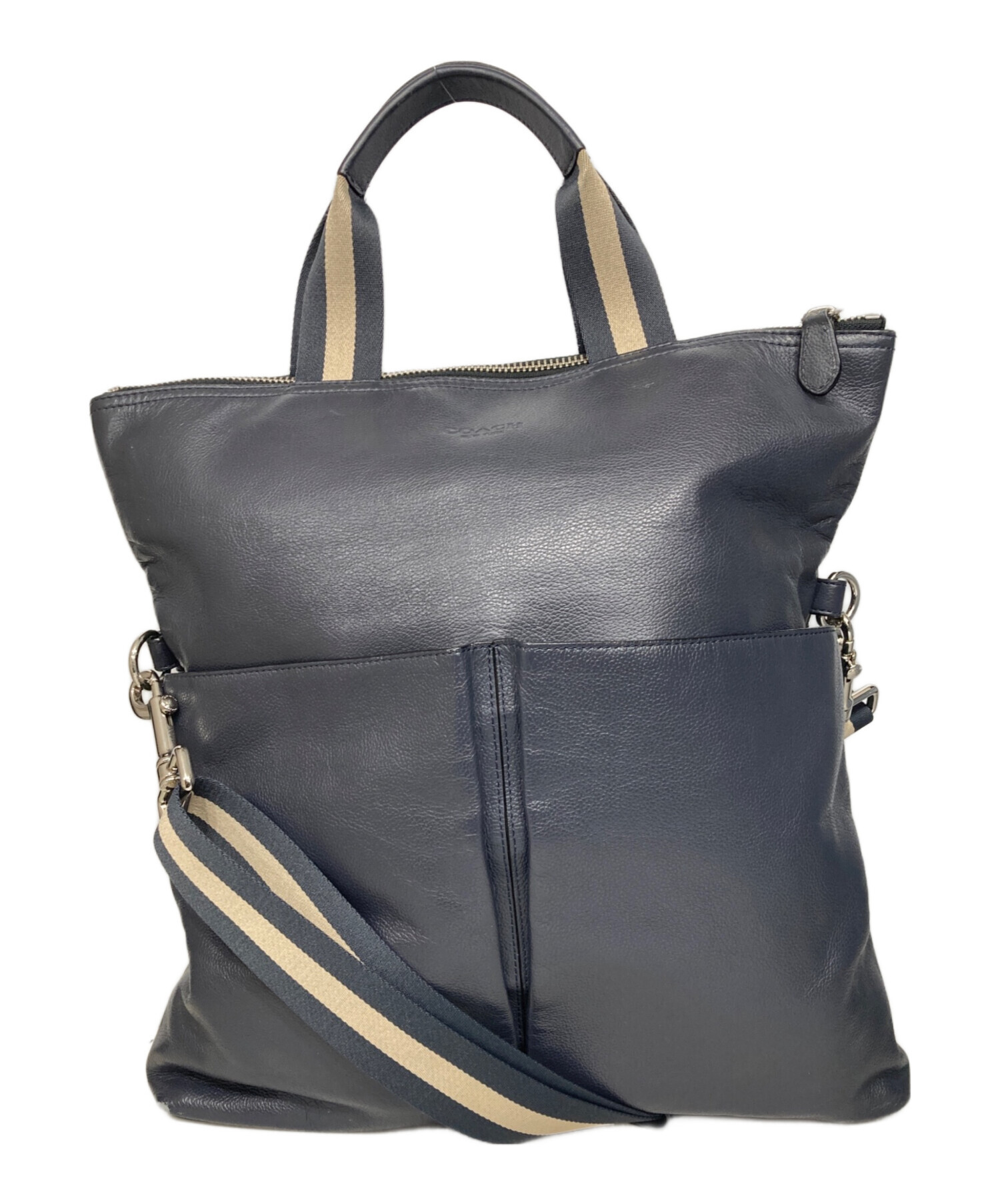中古・古着通販】COACH (コーチ) スムース レザー フォルド オーバー 