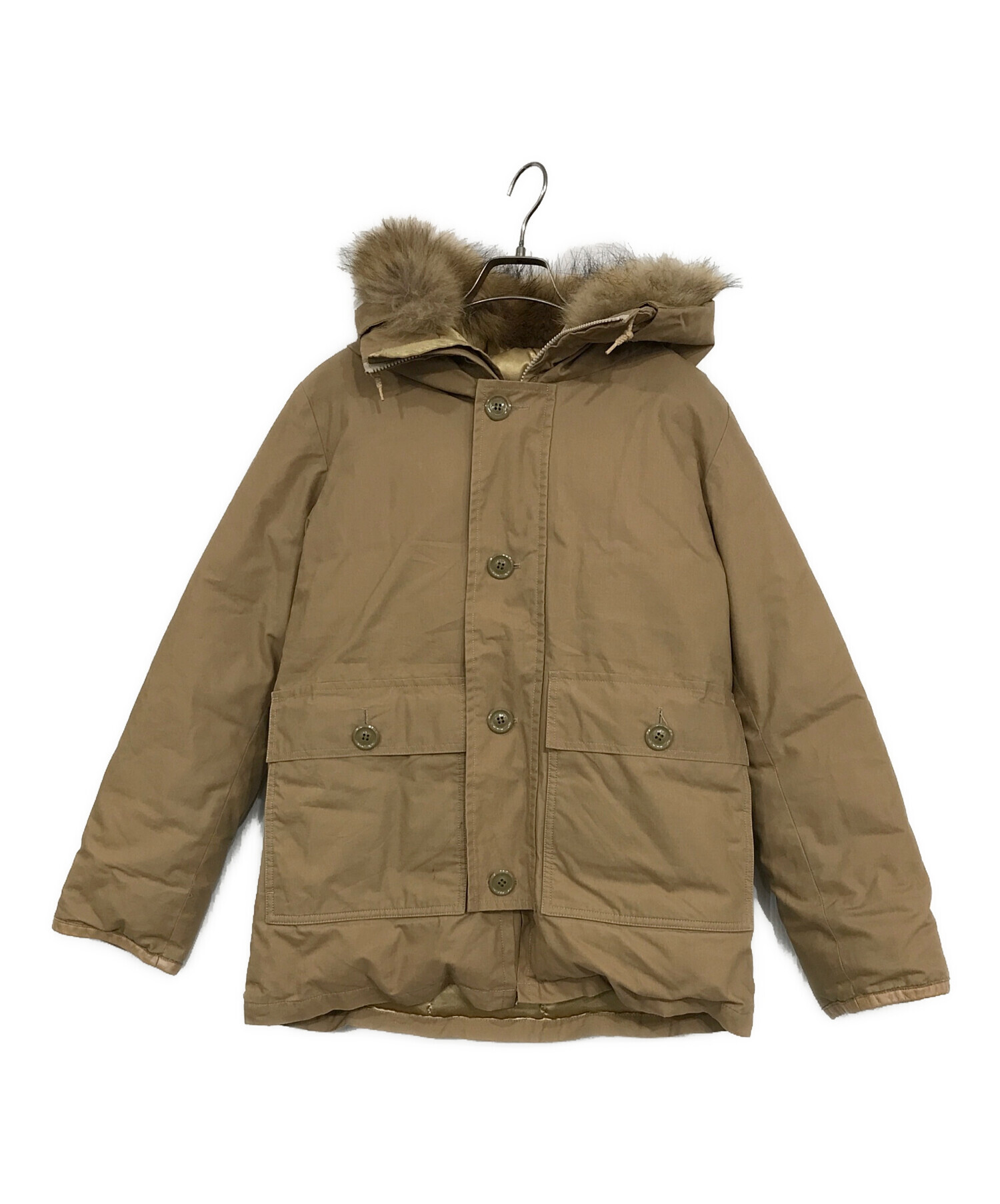 中古・古着通販】WHITE LINE (ホワイトライン) ファー付きダウン 