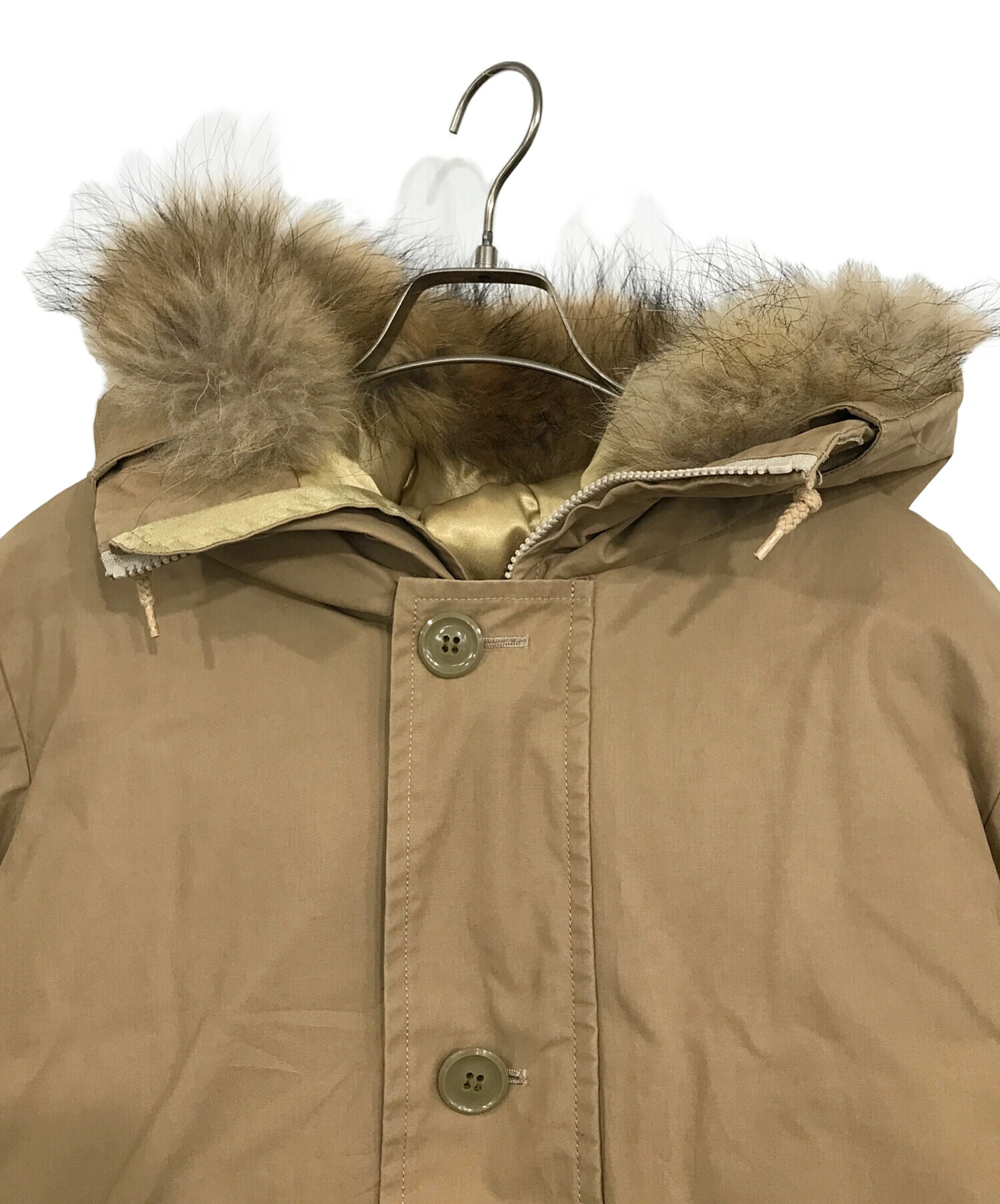 中古・古着通販】WHITE LINE (ホワイトライン) ファー付きダウン 