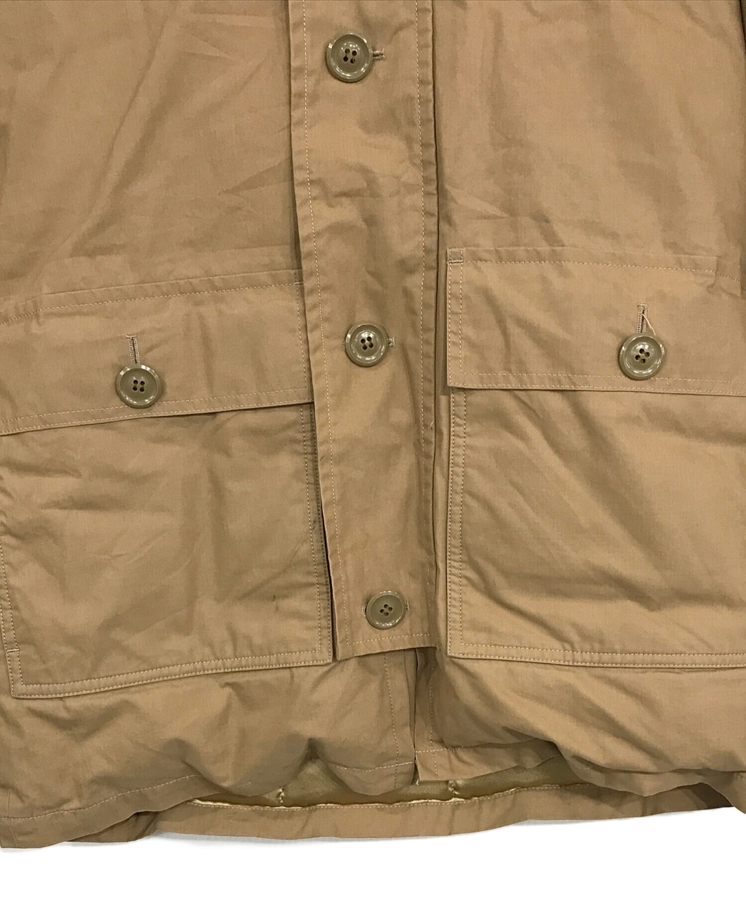中古・古着通販】WHITE LINE (ホワイトライン) ファー付きダウン 