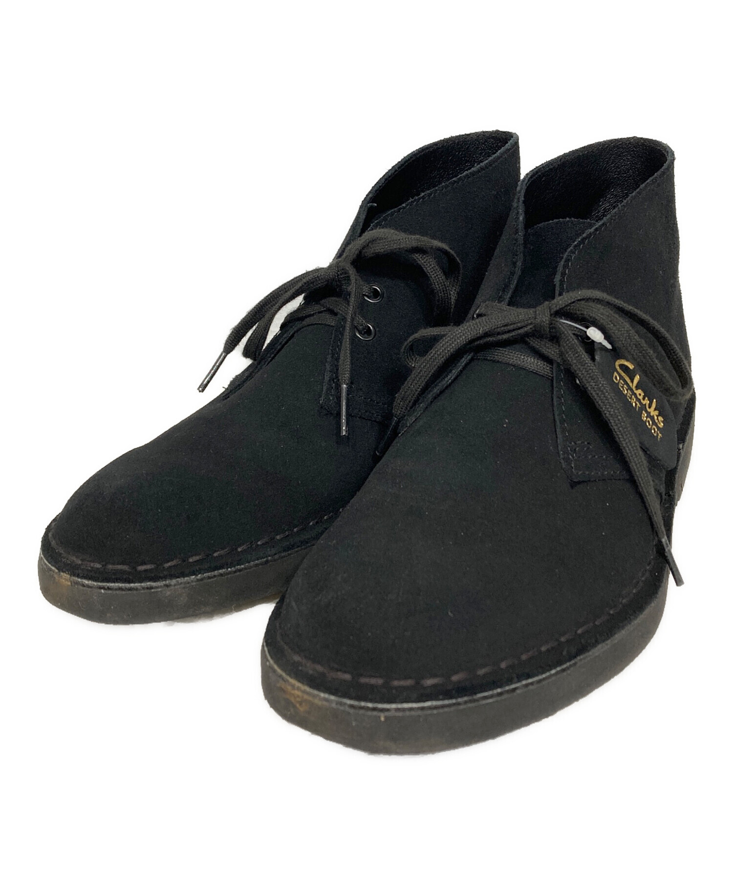中古・古着通販】CLARKS (クラークス) デザートブーツ ブラック サイズ 
