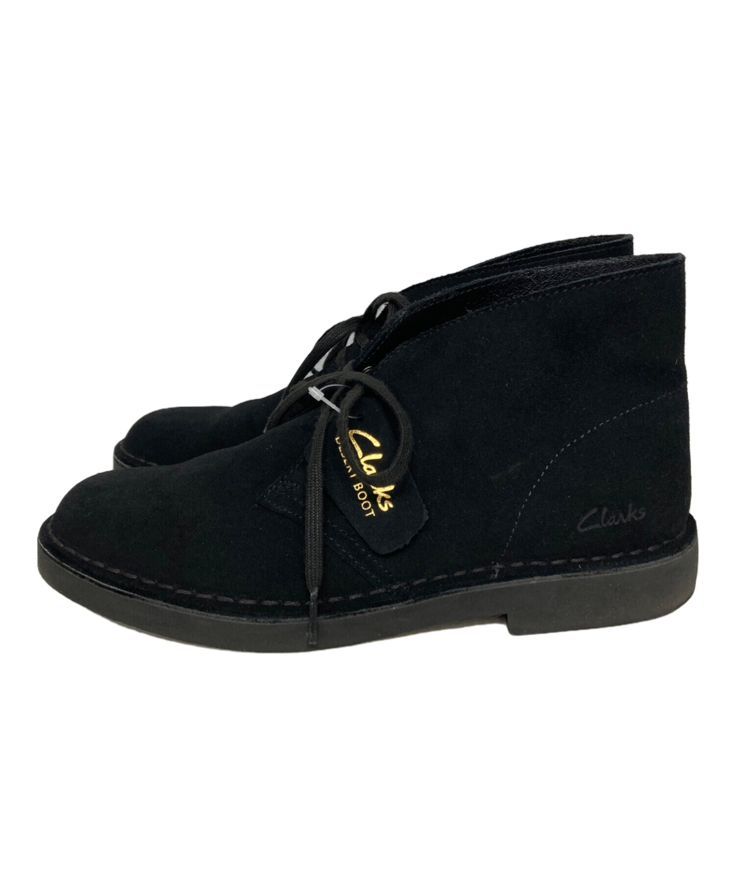 中古・古着通販】CLARKS (クラークス) デザートブーツ ブラック サイズ