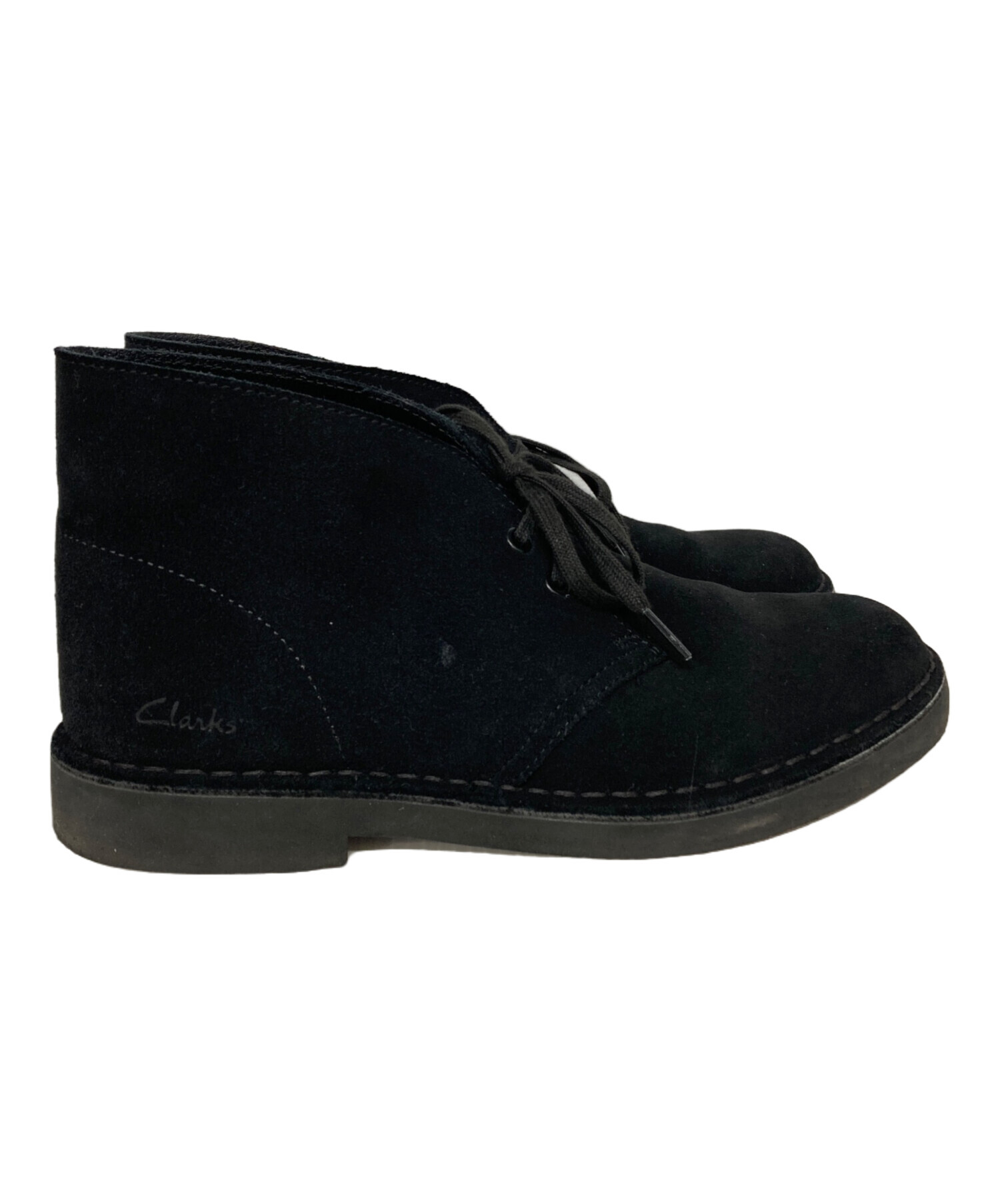 中古・古着通販】CLARKS (クラークス) デザートブーツ ブラック サイズ 