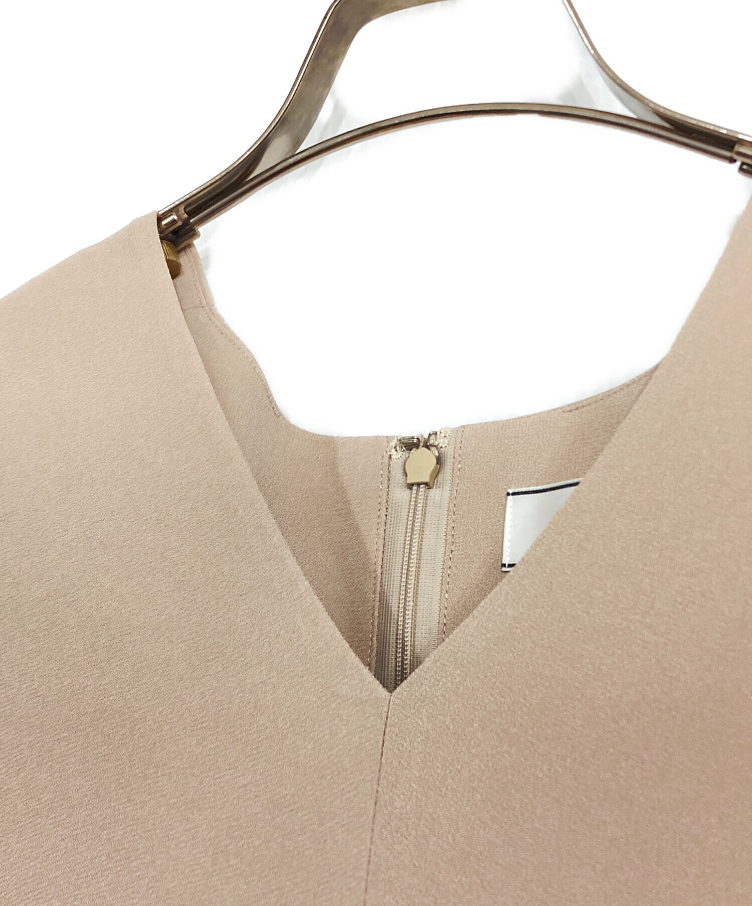 中古・古着通販】BEIGE (ベイジ) ノースリーブワンピース ベージュ 