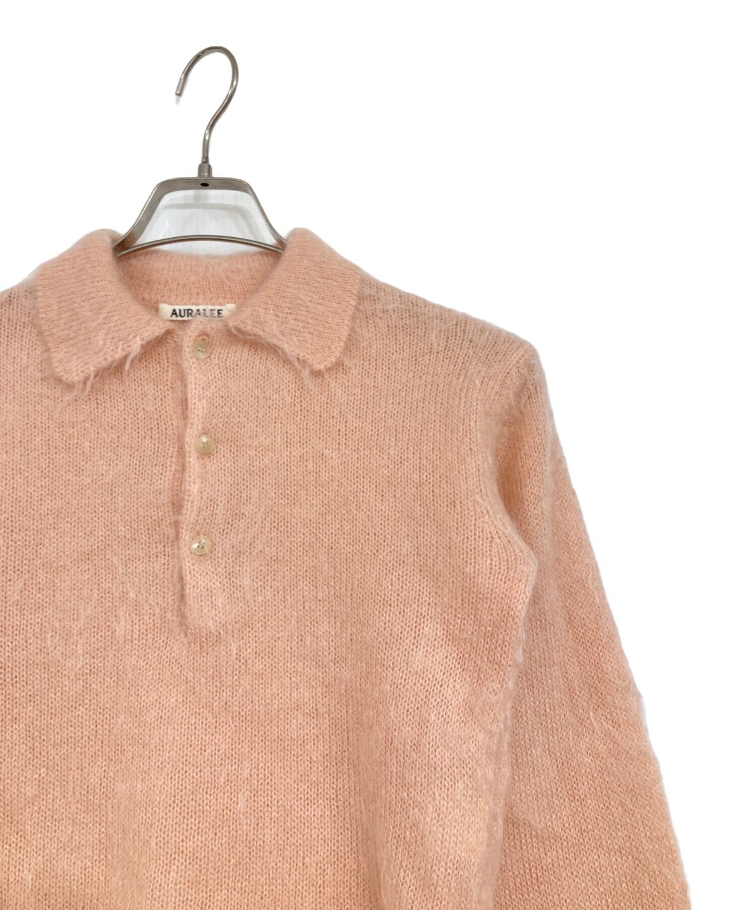 極美品★オーラリーポロシャツ★auraleeATONコモリ AURALEE )SUPER HIGH GAUGE COTTON KNIT POLO (A24SP02PD) | AURALEE