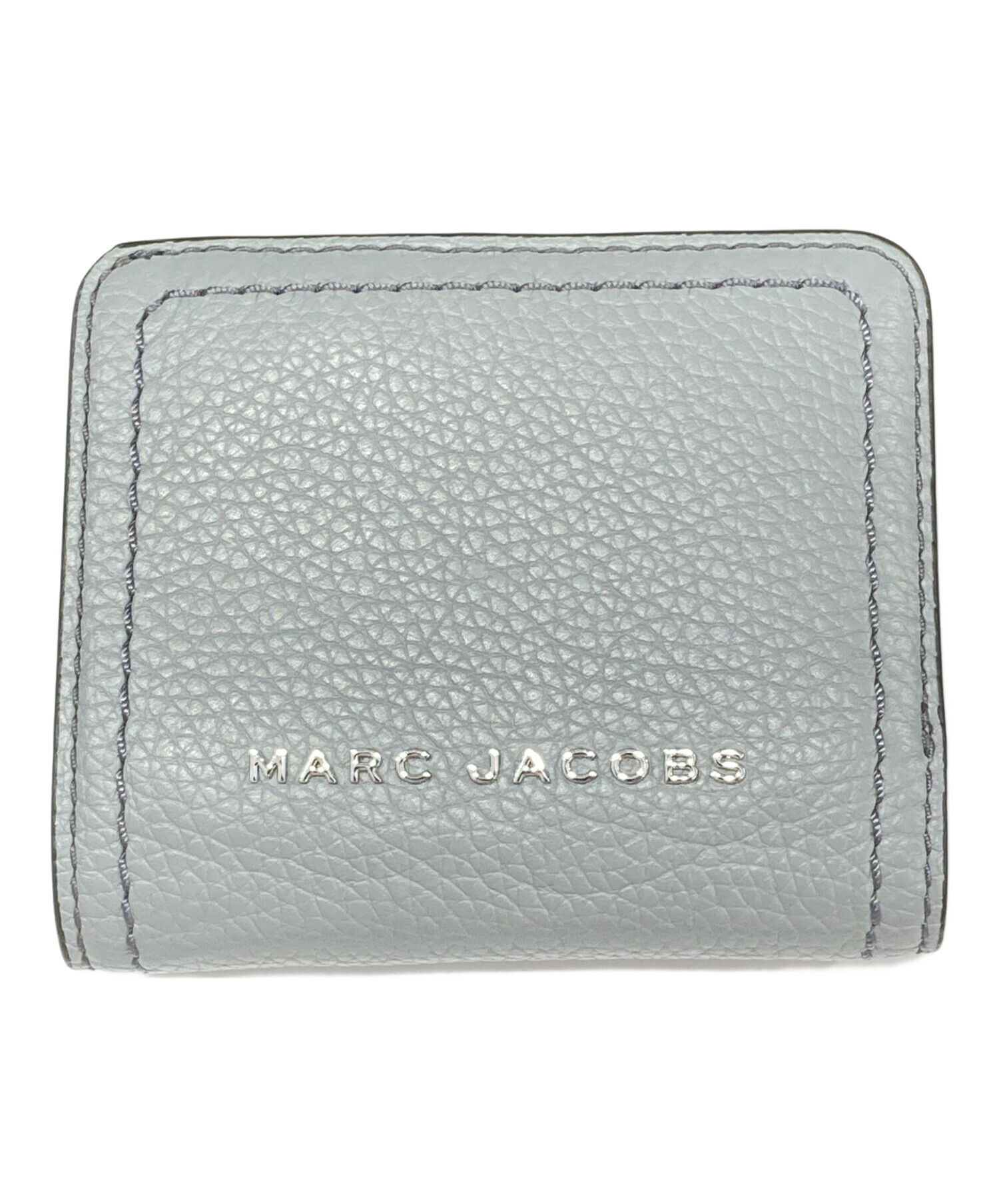 【値下げ中】マークジェイコブス　シルバー　二つ折り　財布 マーク ジェイコブス MARC JACOBS 財布 二つ折り財布 スナップショット