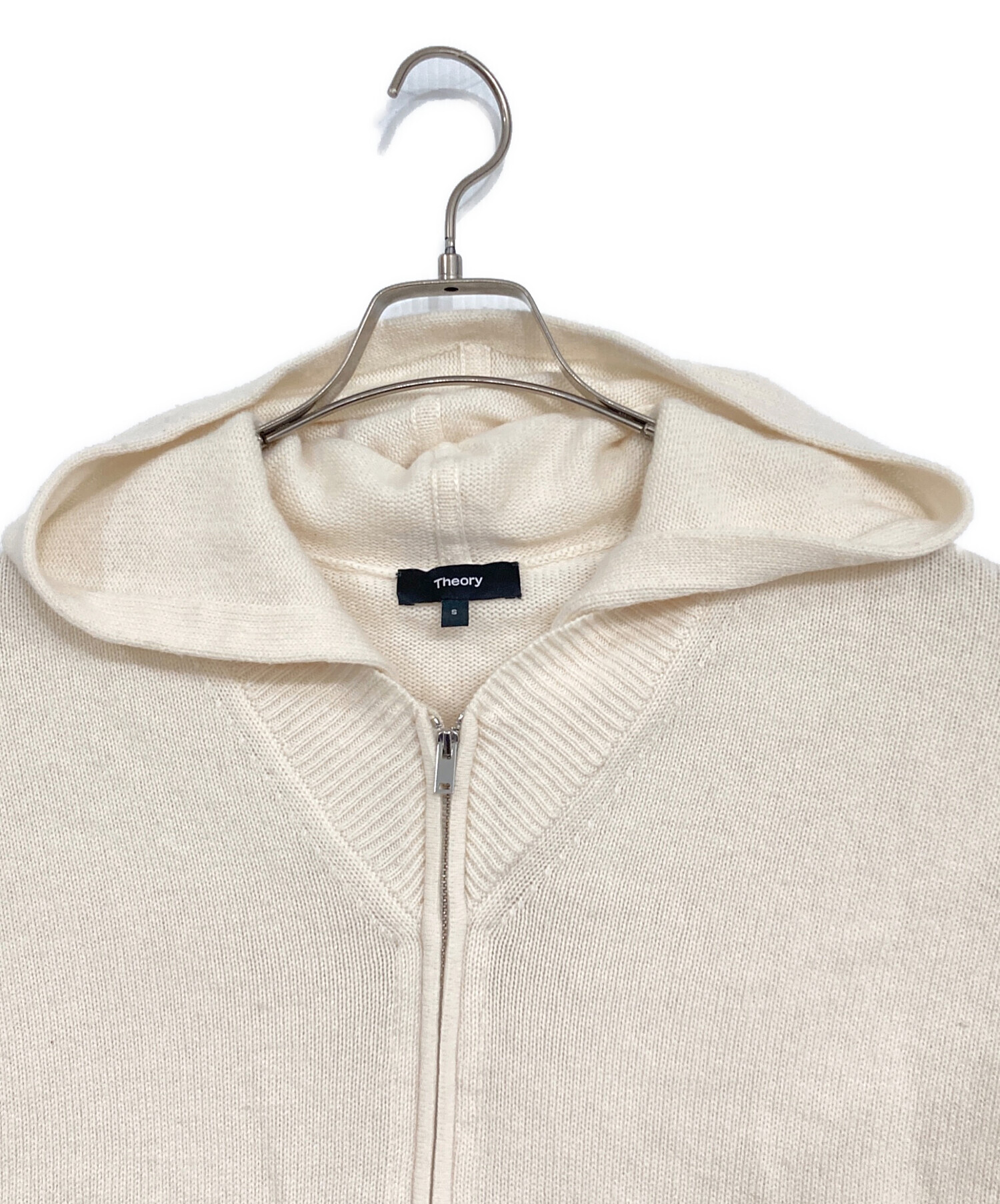 美品 Theory セオリー ニットガーデン ダブルジップ ベージュ 中古・古着通販】theory (セオリー) カシミヤ混ニットパーカー