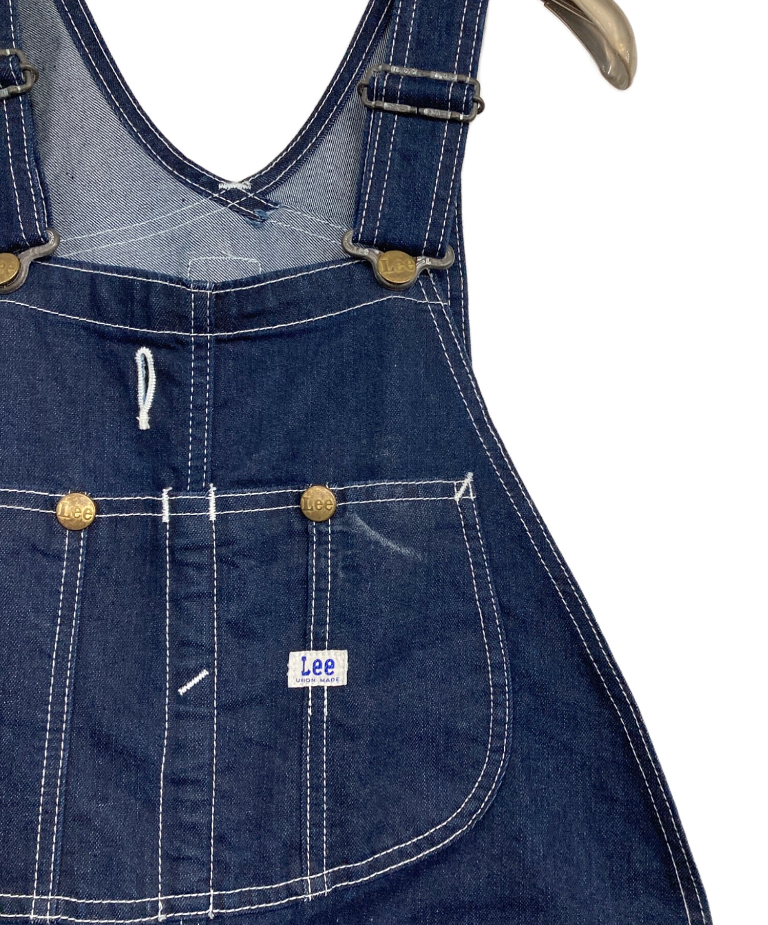 中古・古着通販】LEE (リー) デニムオーバーオール インディゴ サイズ 