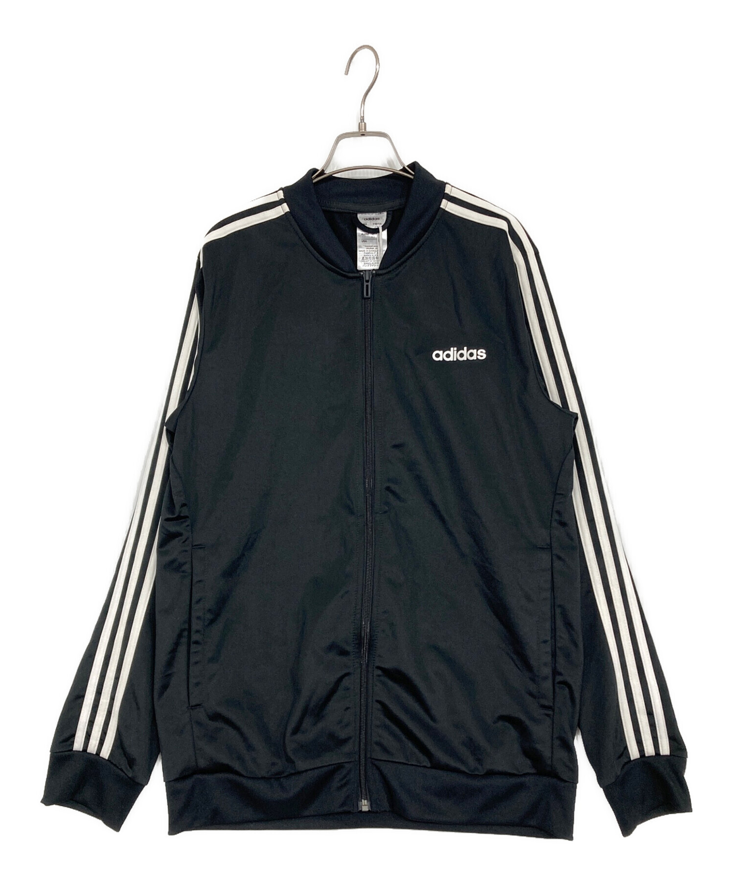 新品タグ付アディダス セットアップ トラックジャケット＆スコート 黒 L 中古・古着通販】adidas (アディダス) セットアップトラックジャケット