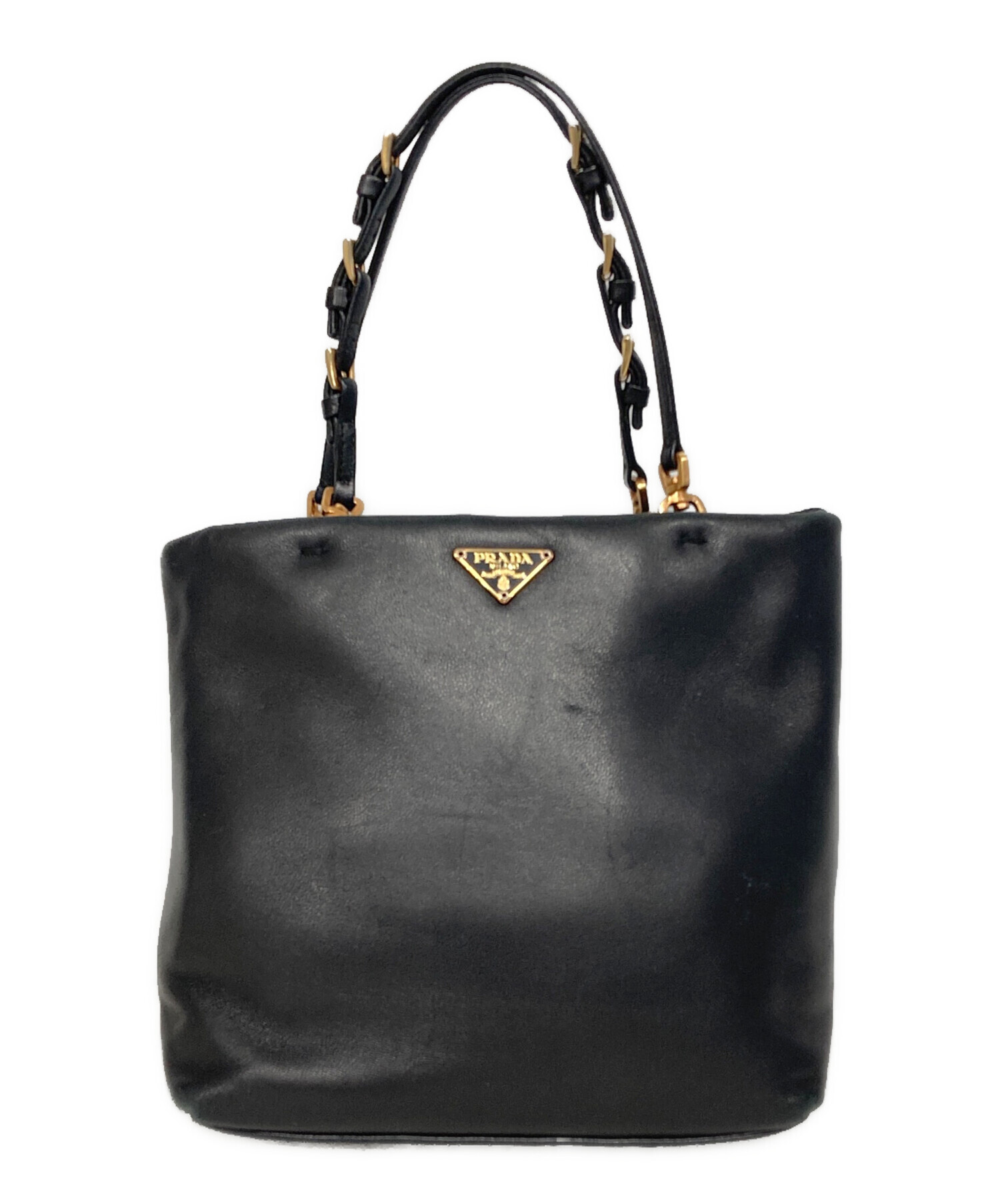 中古・古着通販】PRADA (プラダ) ミニトートバッグ ブラック｜ブランド 