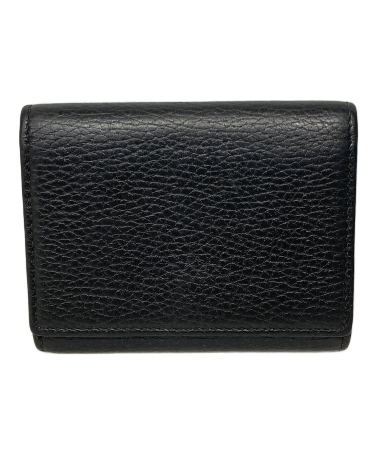 中古・古着通販】GUCCI (グッチ) GGマーモント3つ折り財布 ブラック 