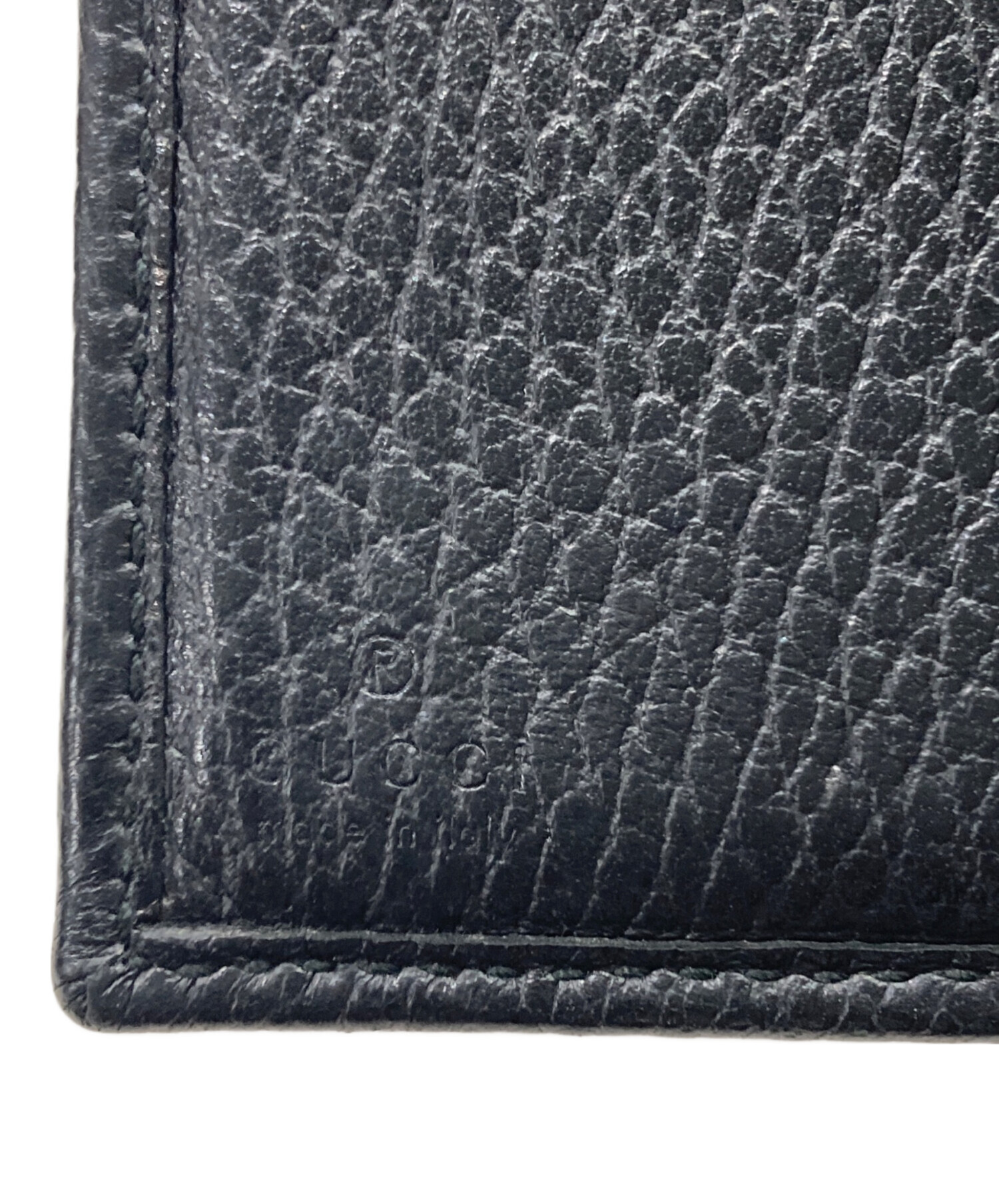 中古・古着通販】GUCCI (グッチ) GGマーモント3つ折り財布 ブラック 