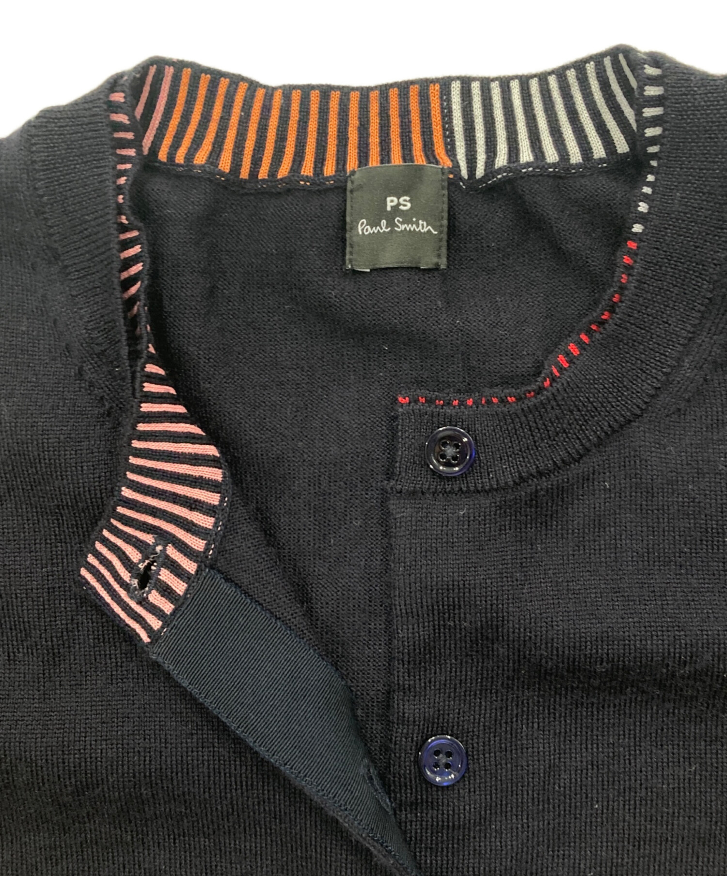 中古・古着通販】PS Paul Smith (PSポールスミス) 丸首カーディガン