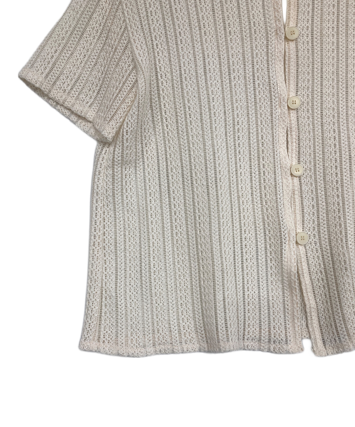 中古・古着通販】OHOTORO (オオトロ) marine shirt top アイボリー 