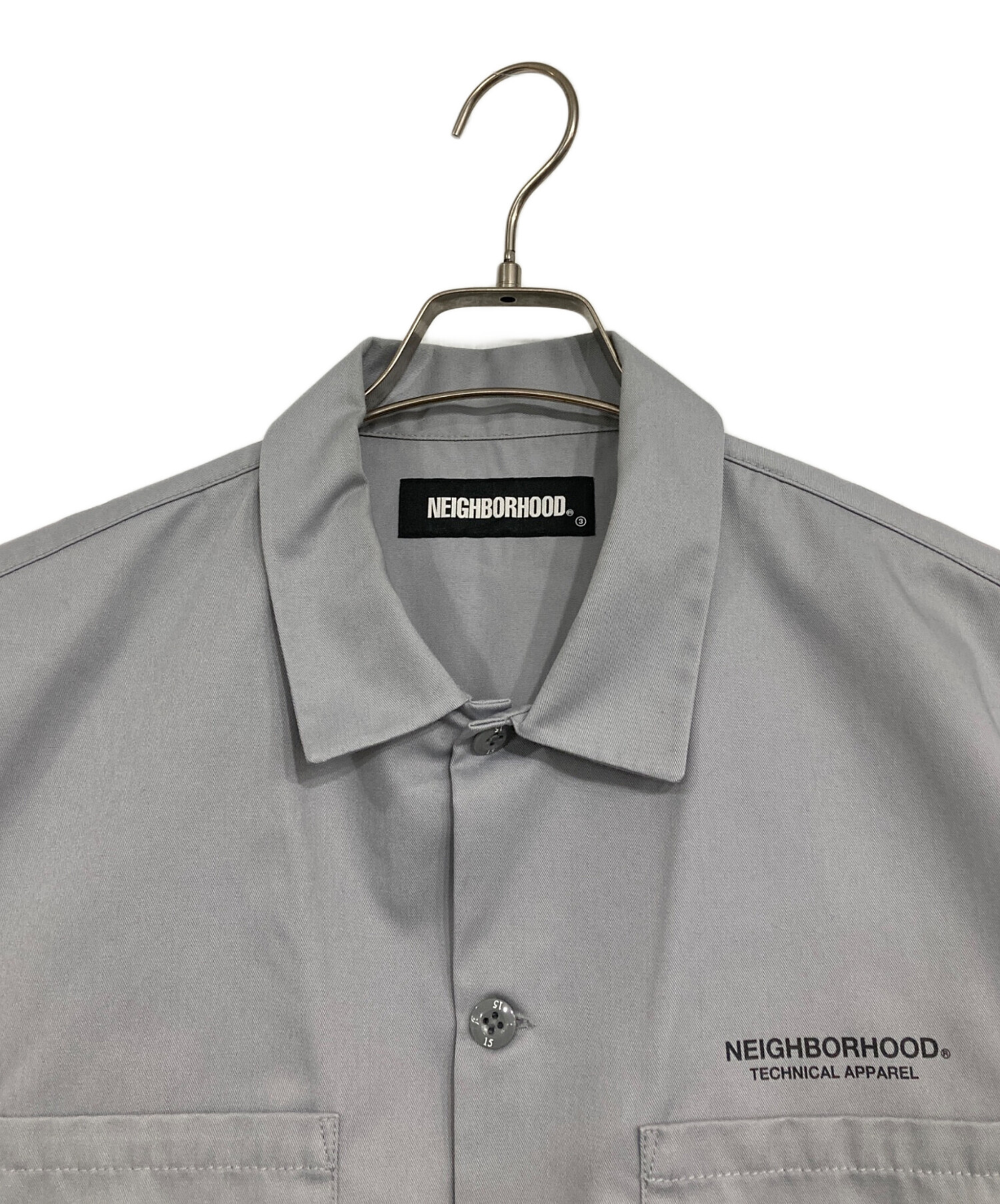 中古・古着通販】NEIGHBORHOOD (ネイバーフッド) ワークシャツ グレー