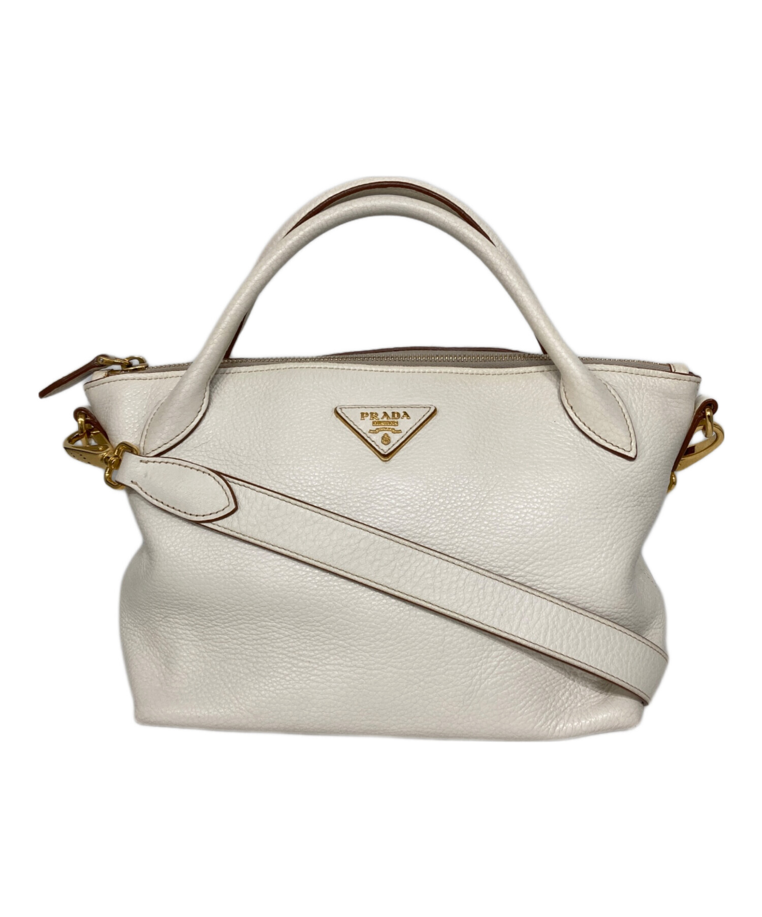 中古・古着通販】PRADA (プラダ) 2WAYバッグ ホワイト｜ブランド・古着