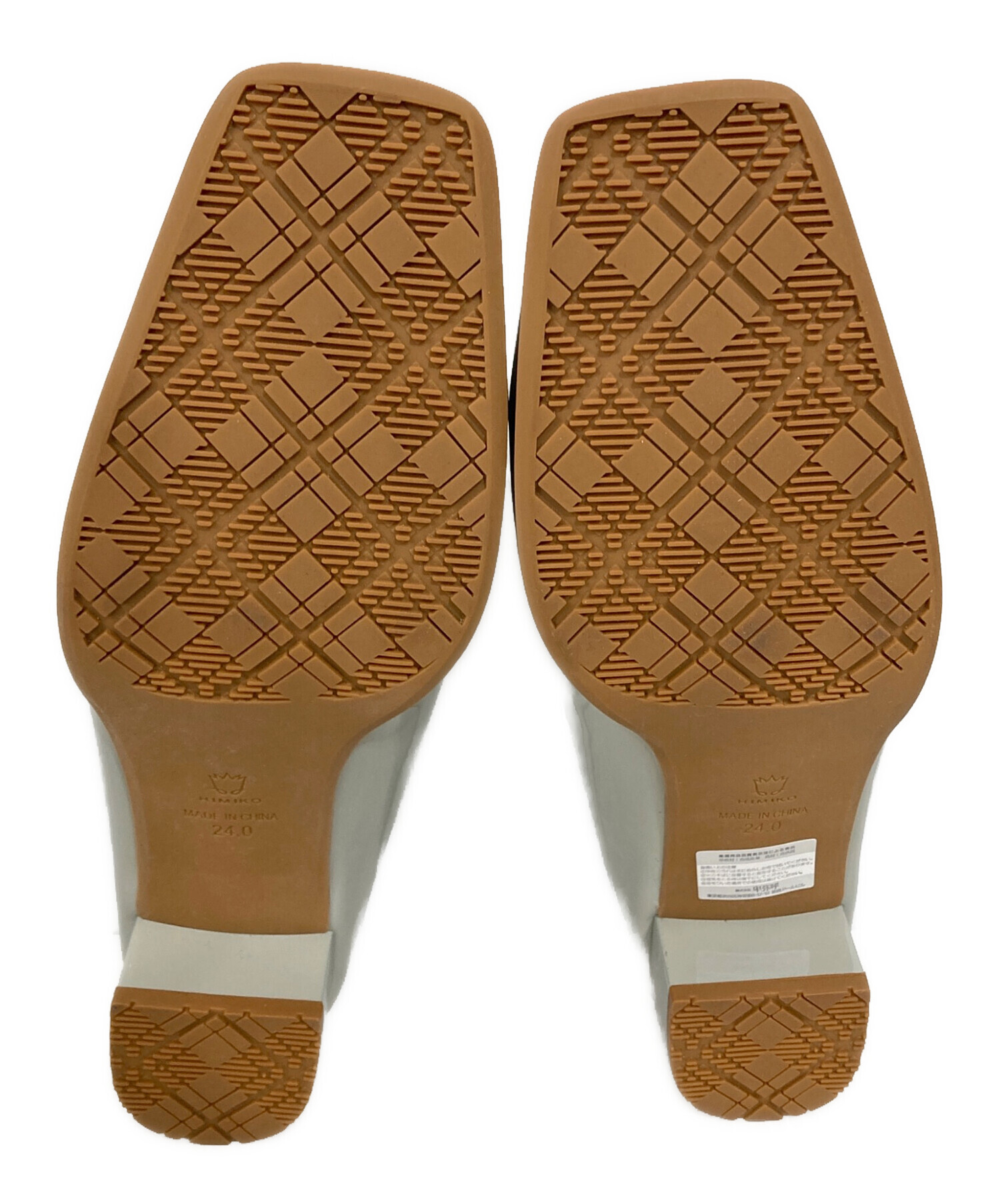 [卑弥呼] エナメルコンビパンプス 中古・古着通販】卑弥呼 (ヒミコ) スクエアトゥエナメルパンプス