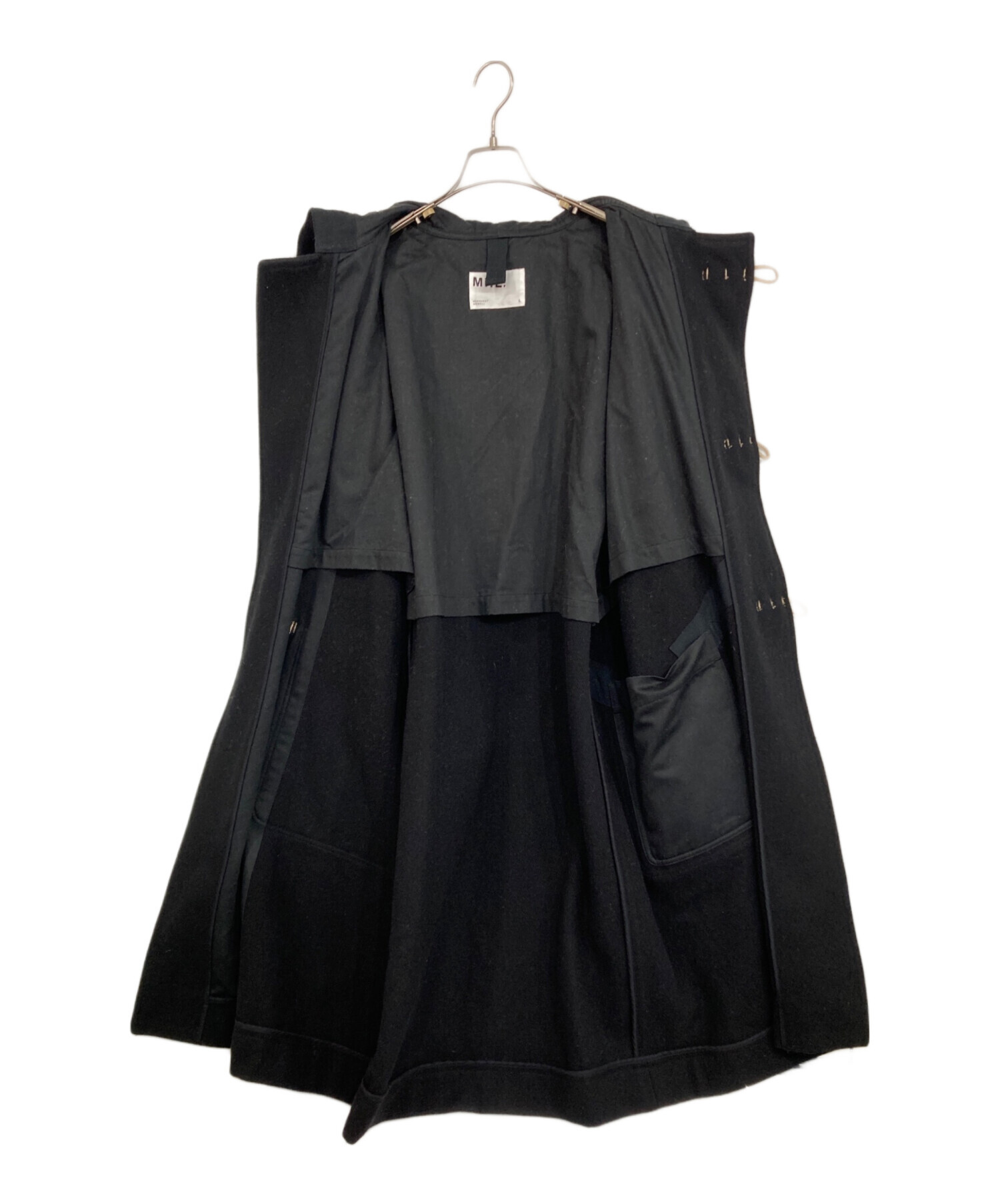 中古・古着通販】MHL (エムエイチエル) ダッフルコート ブラック