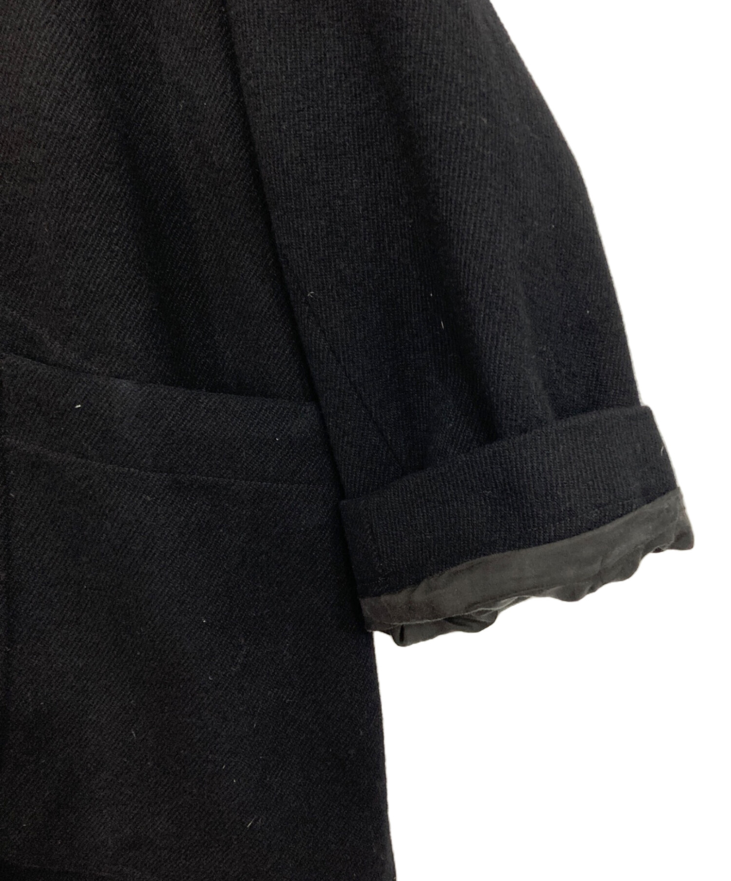 中古・古着通販】MHL (エムエイチエル) ダッフルコート ブラック