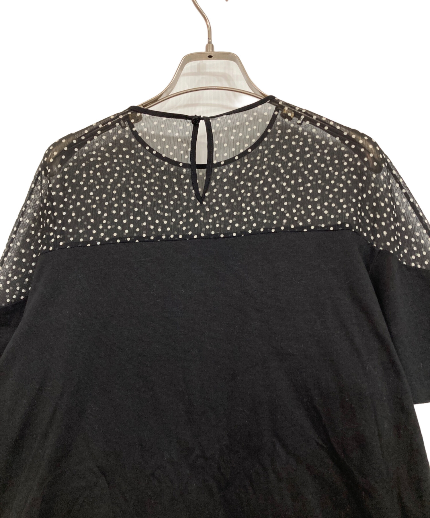 中古・古着通販】AKIRA NAKA (アキラナカ) シアードット切替ワンピース