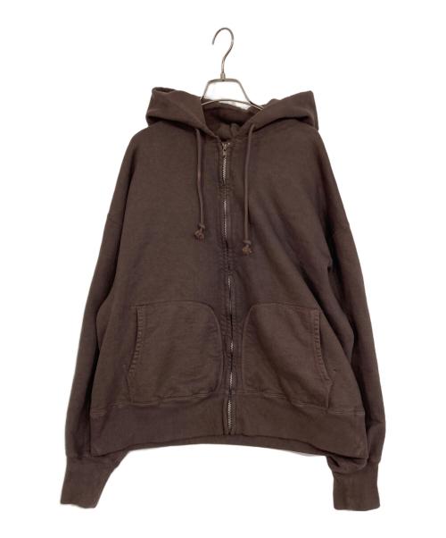 中古・古着通販】BOWWOW (バウワウ) ジップパーカー ブラウン サイズ:M