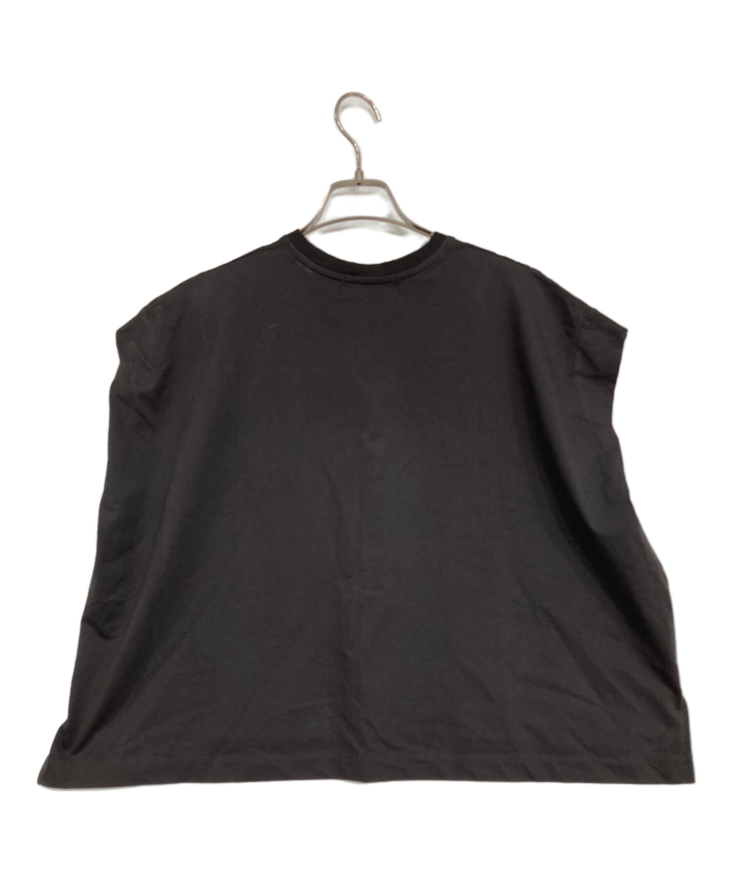 中古・古着通販】SACRA (サクラ) FOLDED LINE LOGO TOP グレー サイズ 