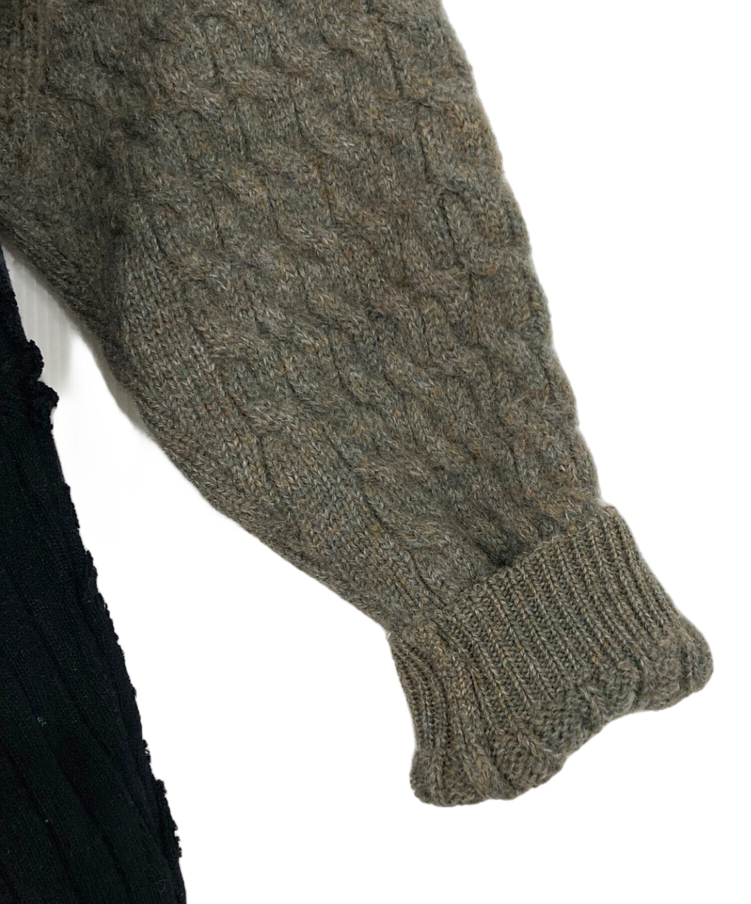 中古・古着通販】nisai (ニサイ) リメイクニットワンピース ブラック