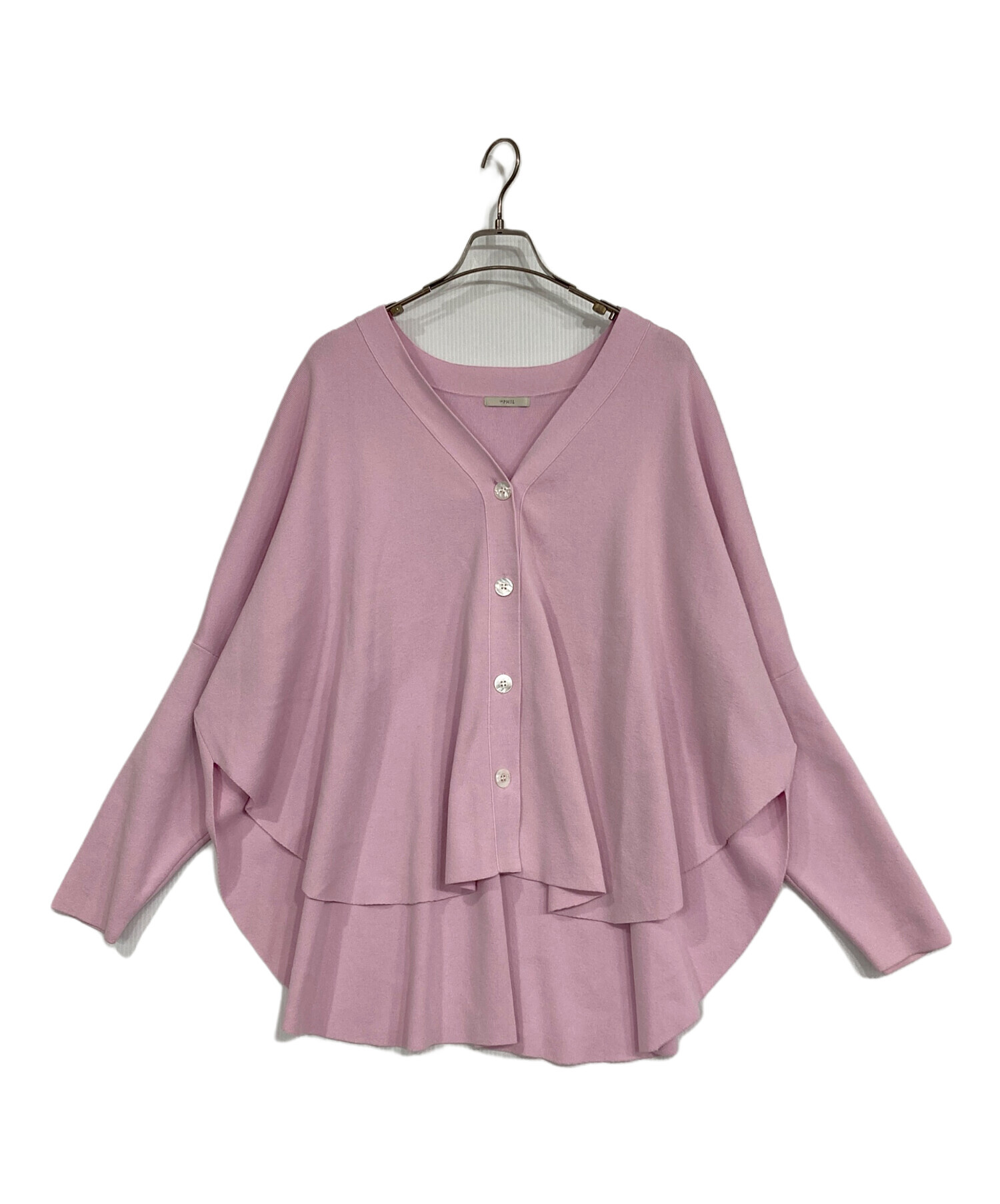 LE PHIL ルフィル オーバー サイズ カーディガン ピンク 【公式通販】