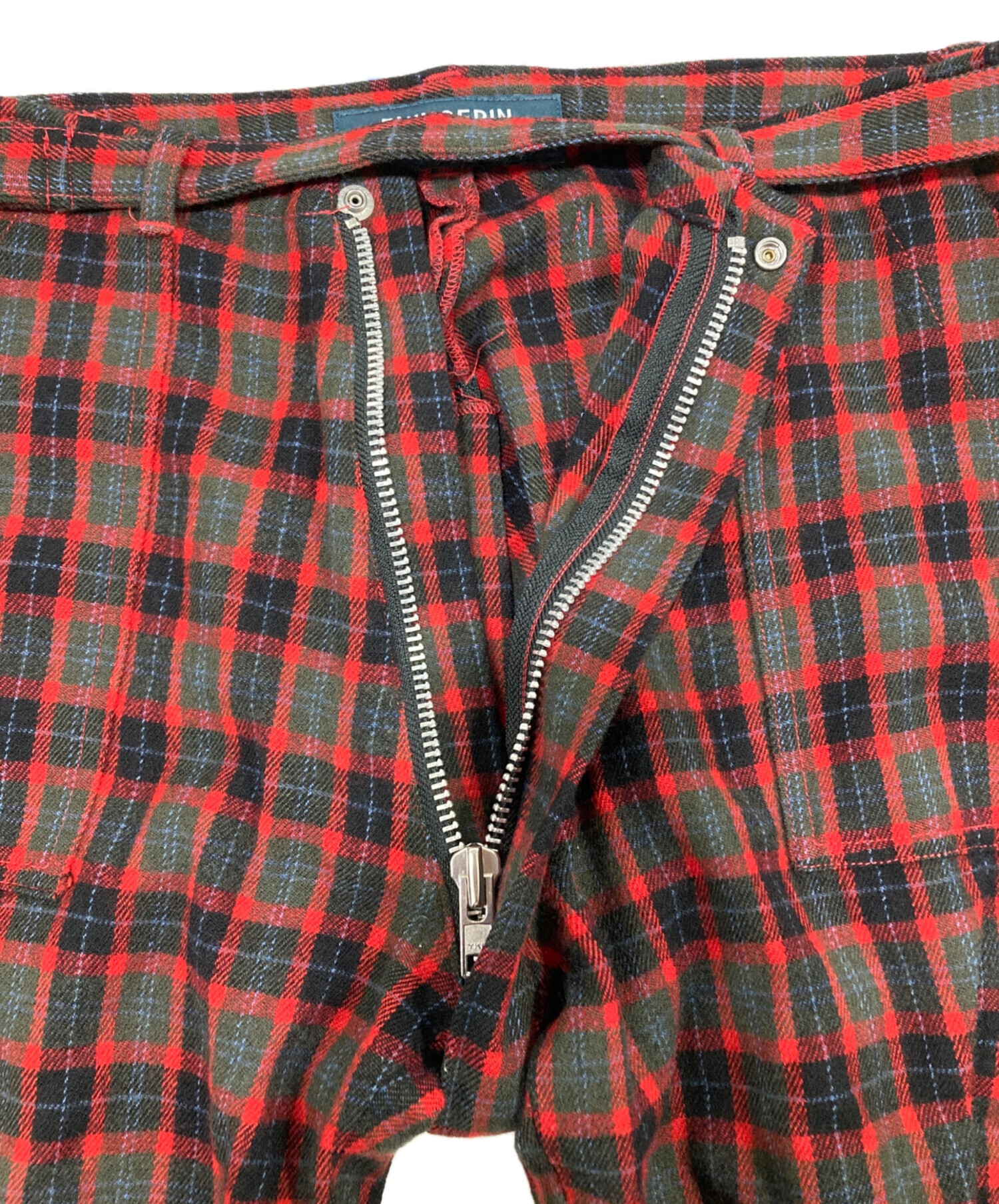 中古・古着通販】PHINGERIN (フィンガリン) チェックボンテージパンツ 