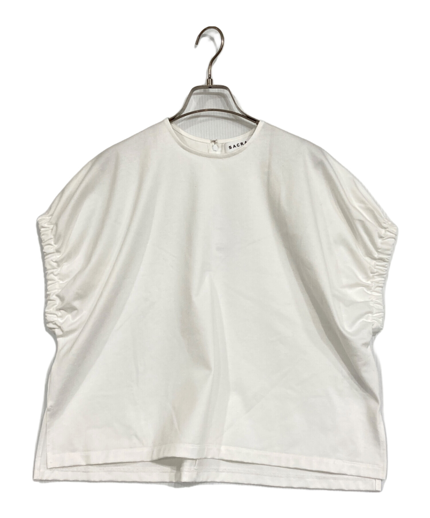 中古・古着通販】SACRA (サクラ) LONG STAPLE COTTON TOP ホワイト
