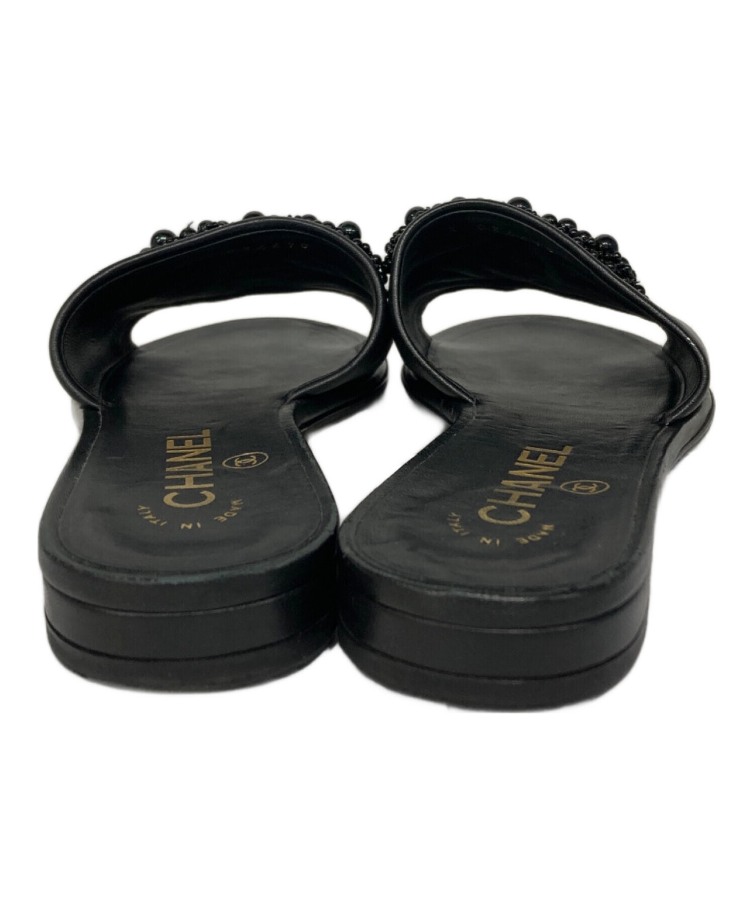 中古・古着通販】CHANEL (シャネル) ビーズココマークサンダル