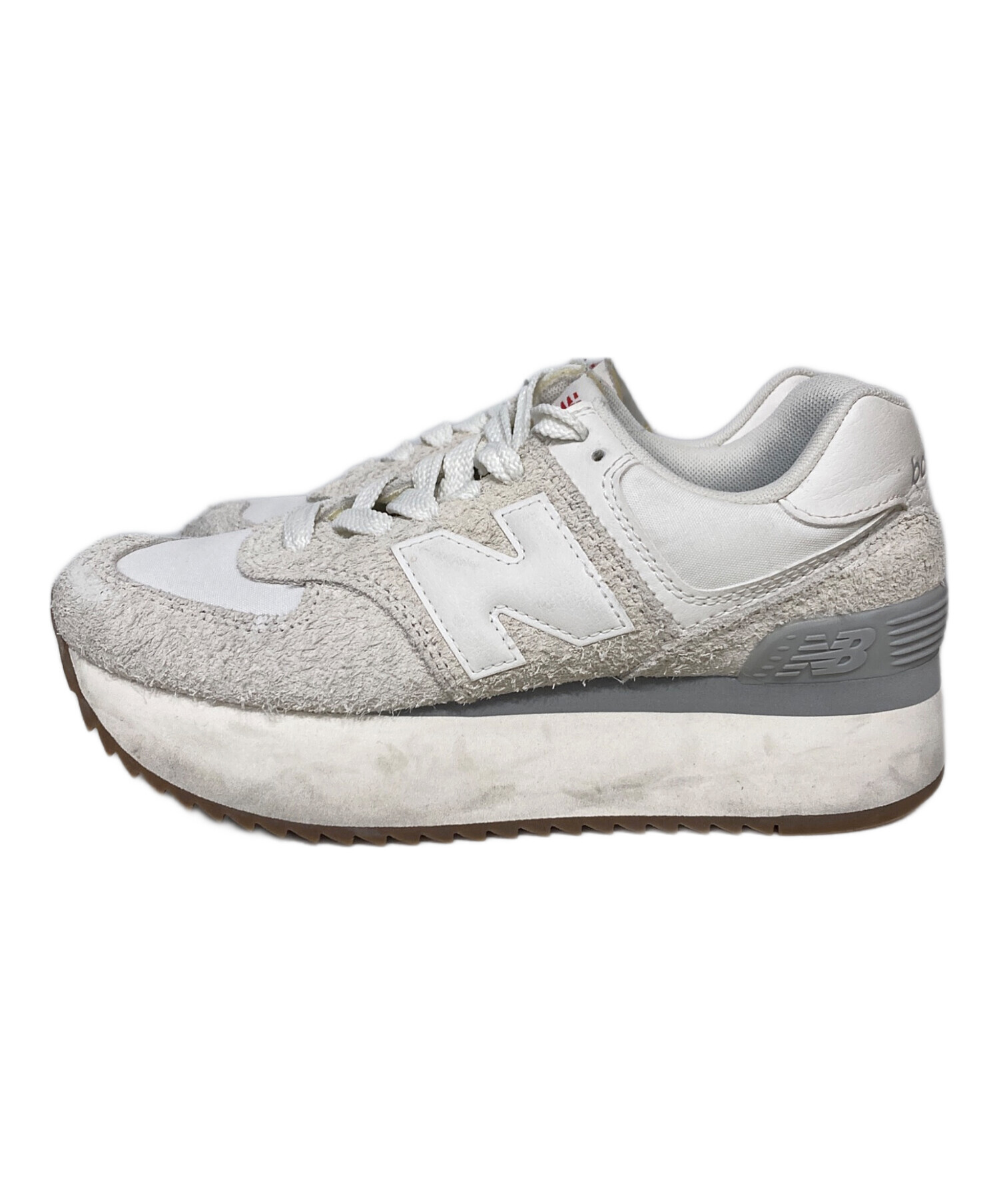 【新品・タグ付】new balance WL574PC2 /23.5㎝ New Balance｜Nロゴ スエード テキスタイル アッパー スニーカー