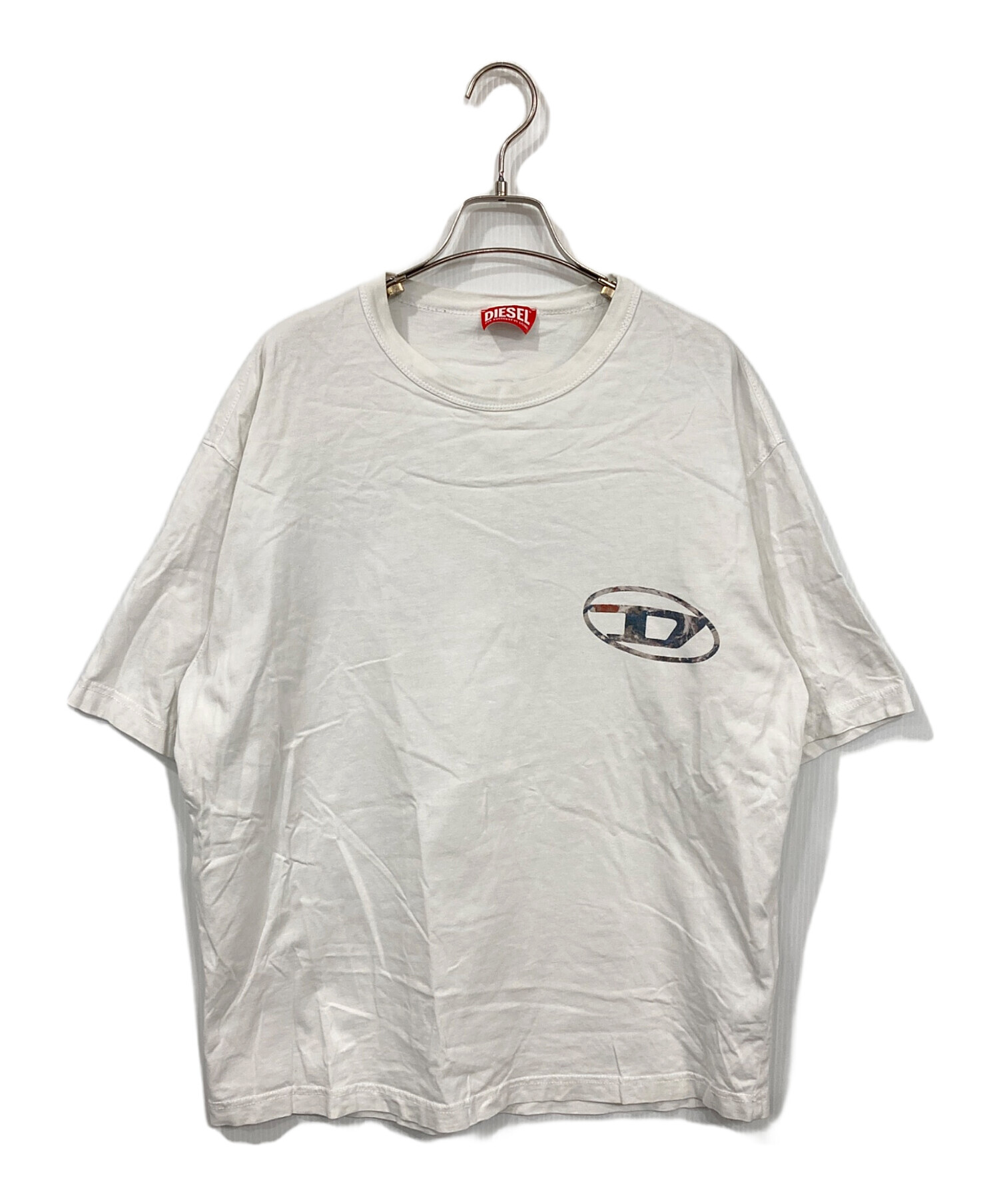 中古・古着通販】DIESEL (ディーゼル) DロゴプリントTシャツ ホワイト 