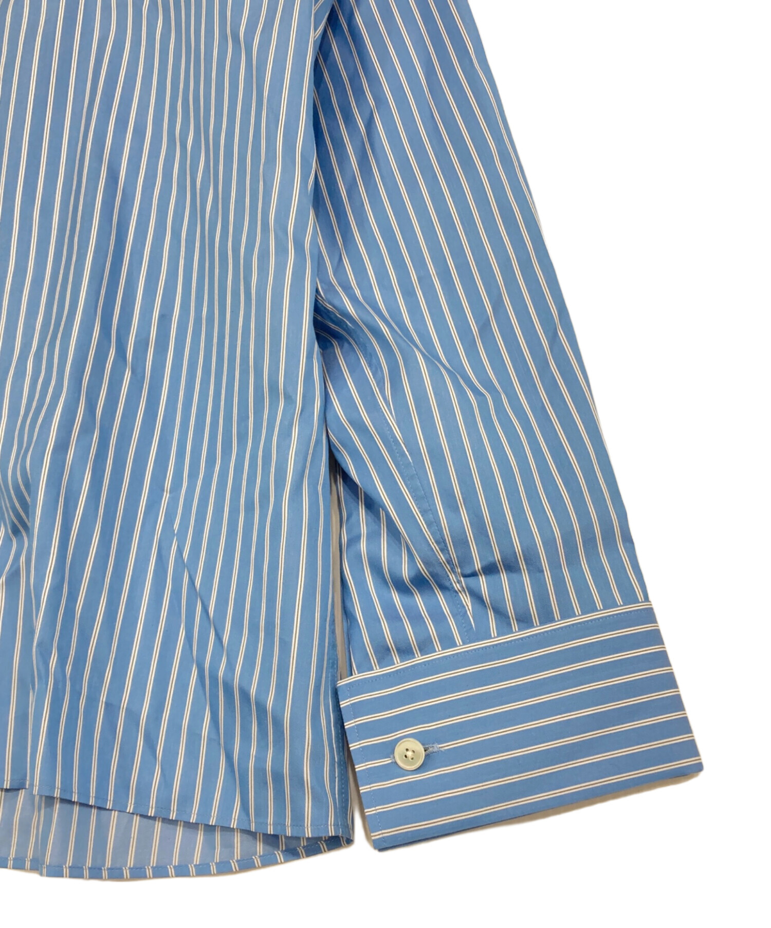 中古・古着通販】AURALEE (オーラリー) COTTON SILK STRIPE DOUBLEー