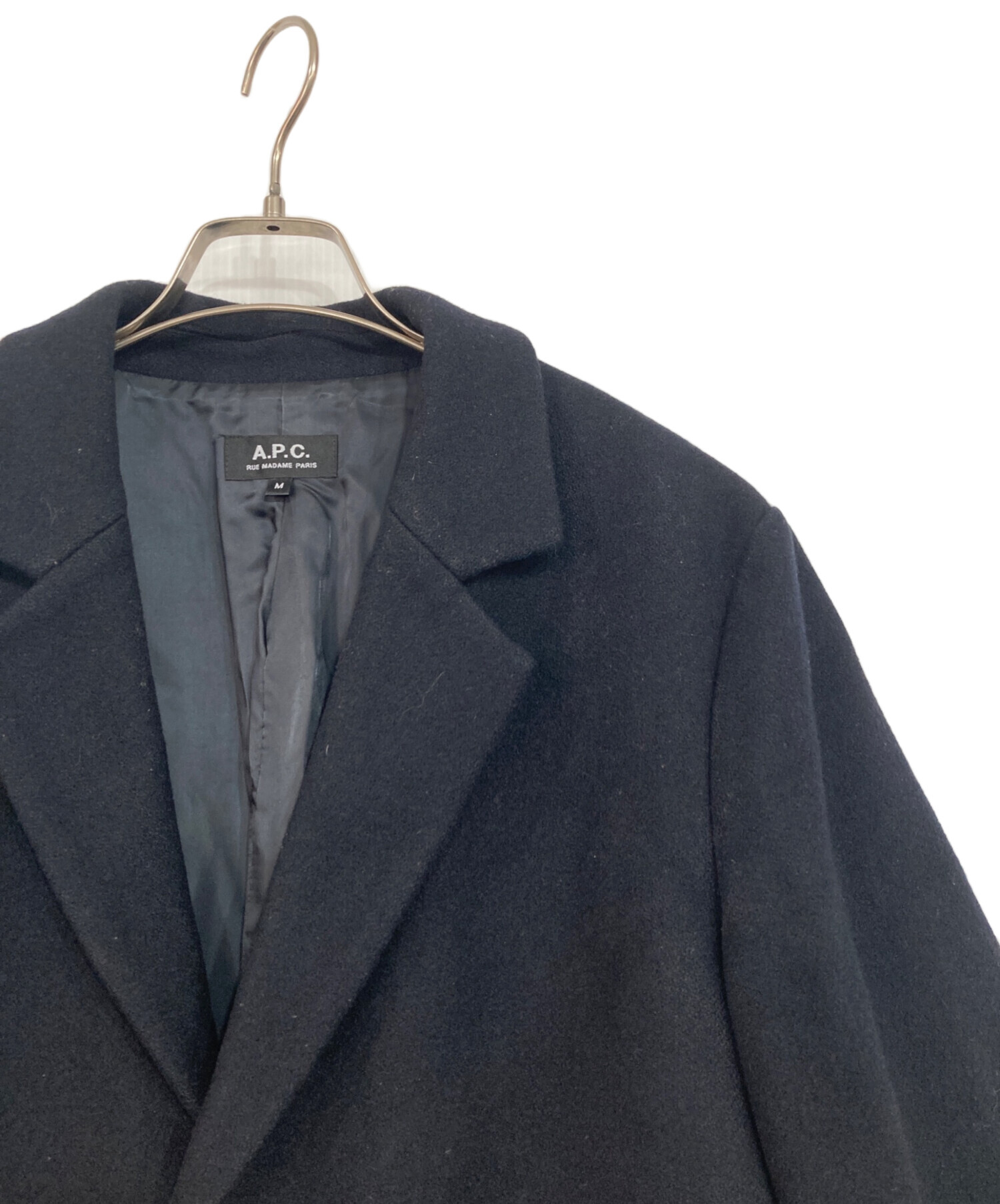 中古・古着通販】A.P.C. (アーペーセー) チェスターコート ネイビー