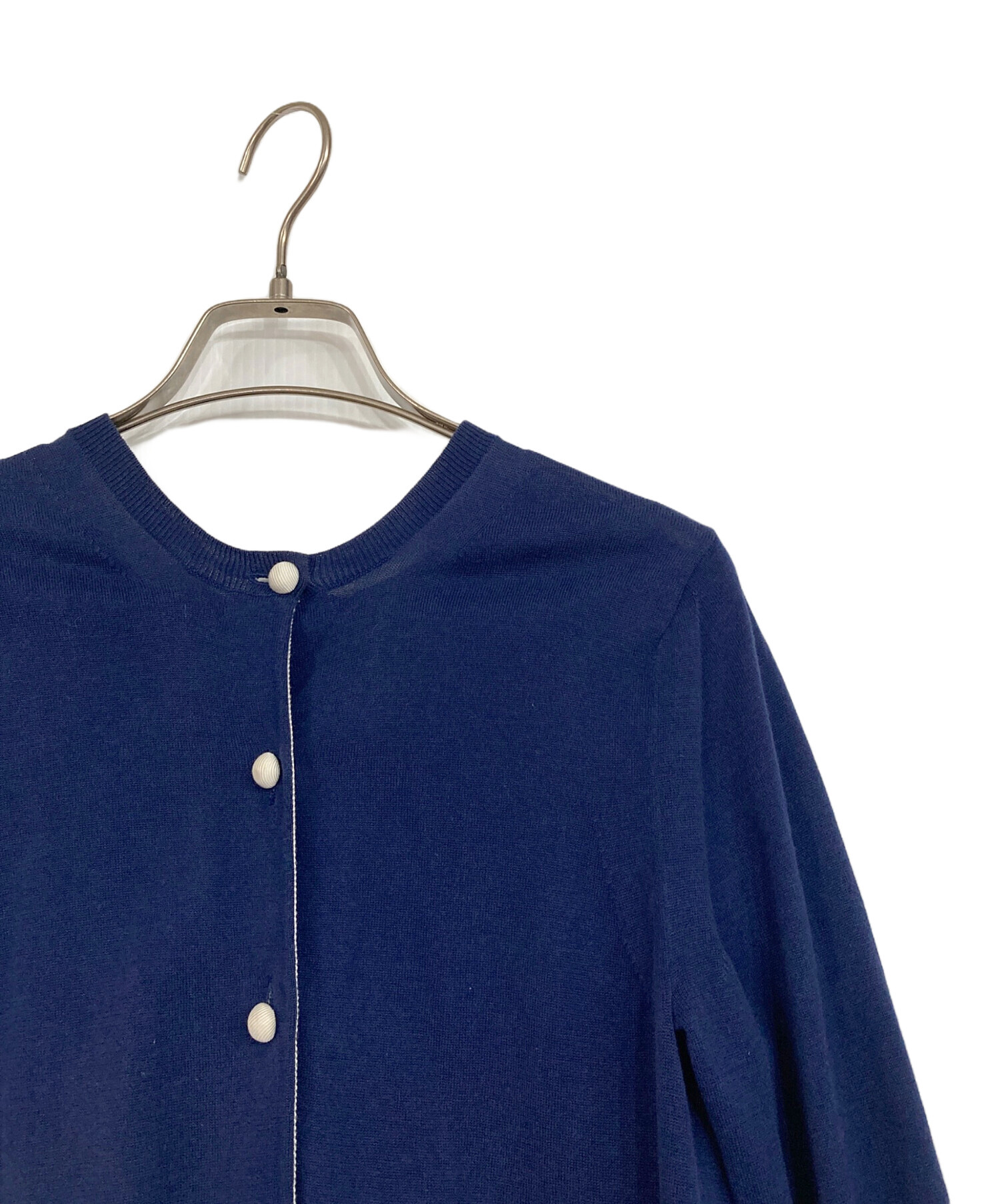 【お値下げ】sacai luck (サカイ ラック) 濃紺ウールメルトンスカート お値下げ】sacai luck (サカイ ラック) 濃紺ウールメルトンスカート