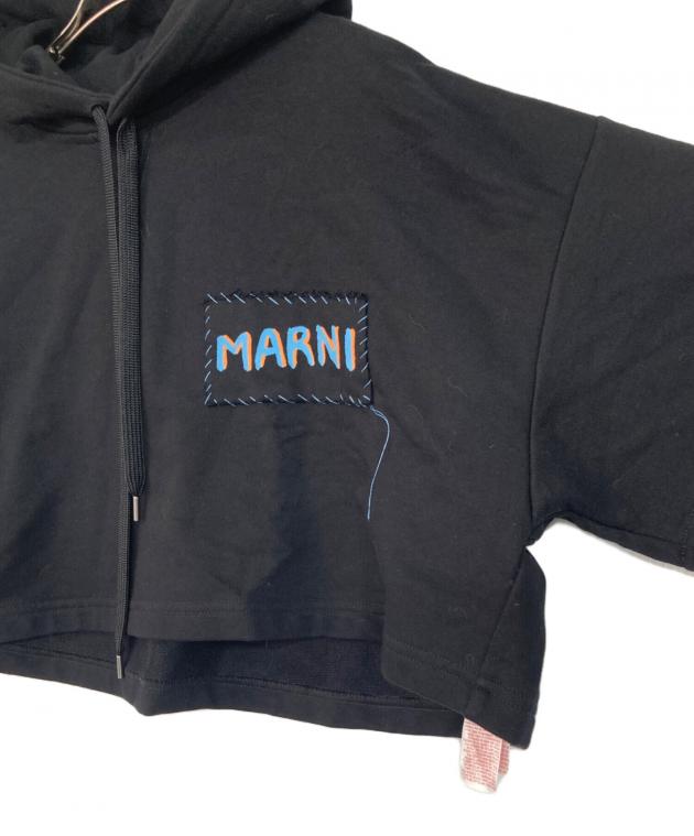 中古・古着通販】MARNI (マルニ) 半袖パーカー ブラック サイズ:40