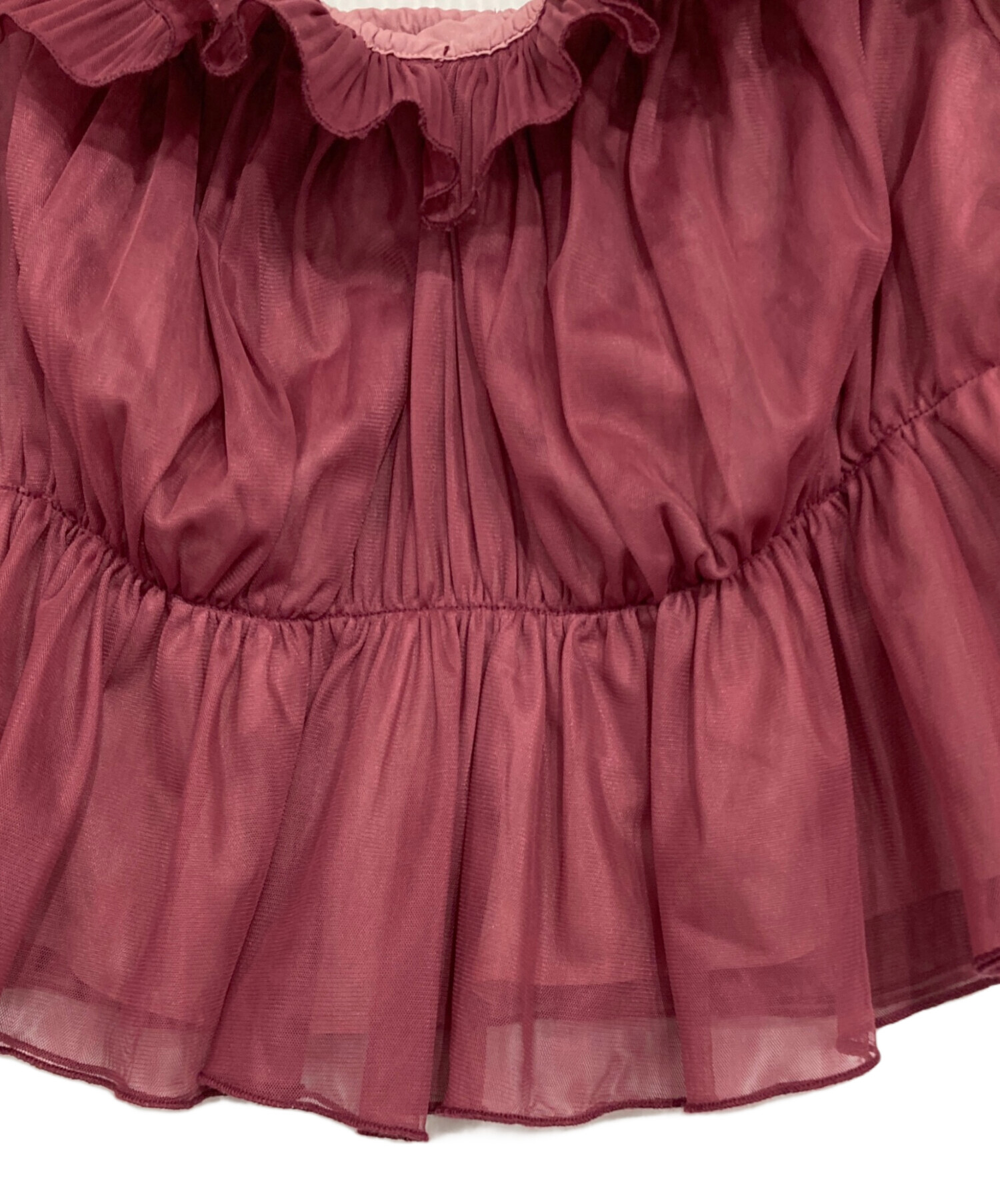 中古・古着通販】Snidel (スナイデル) Sustainableギャザーオフショル