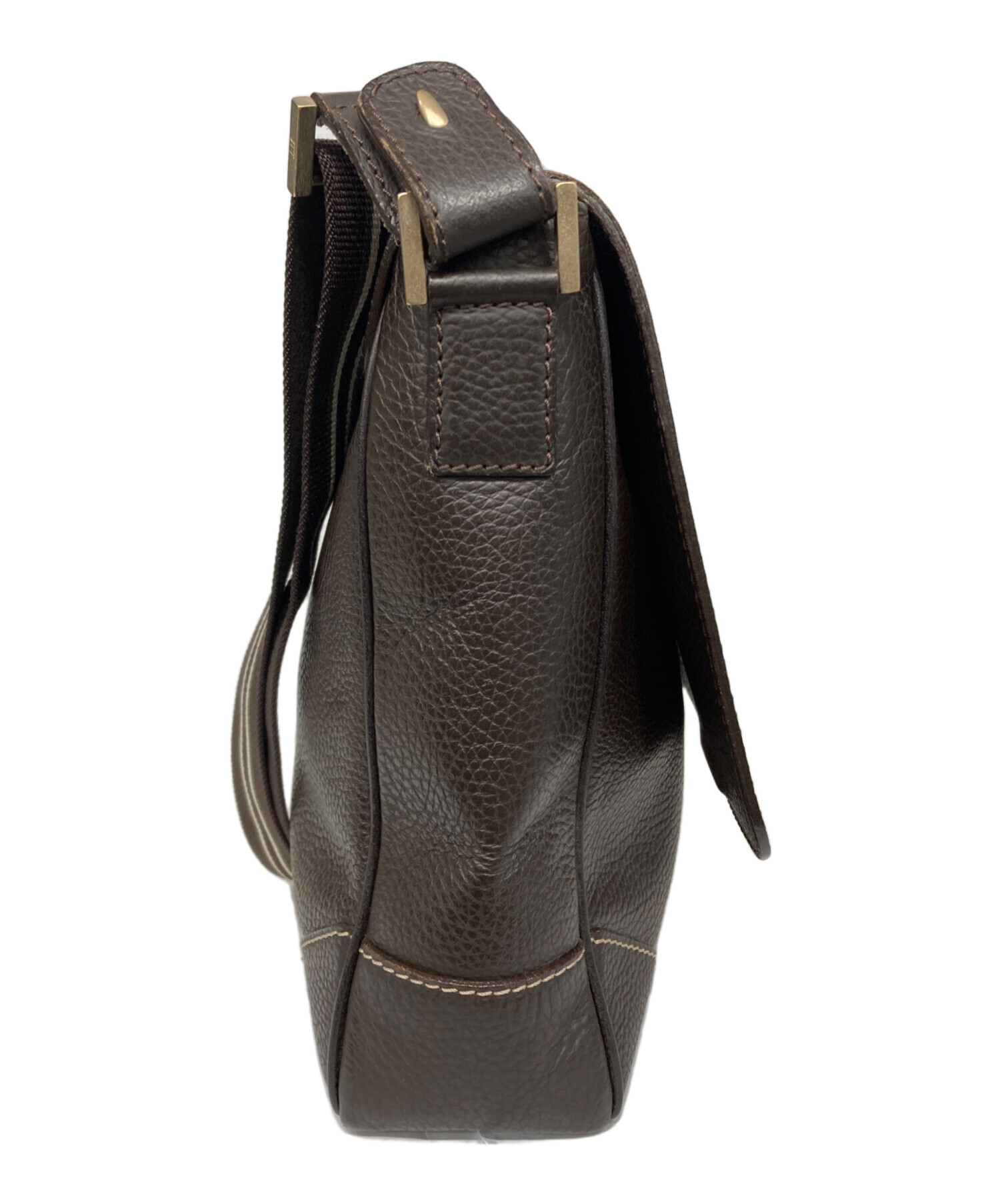 中古・古着通販】dunhill (ダンヒル) レザーメッセンジャーバッグ