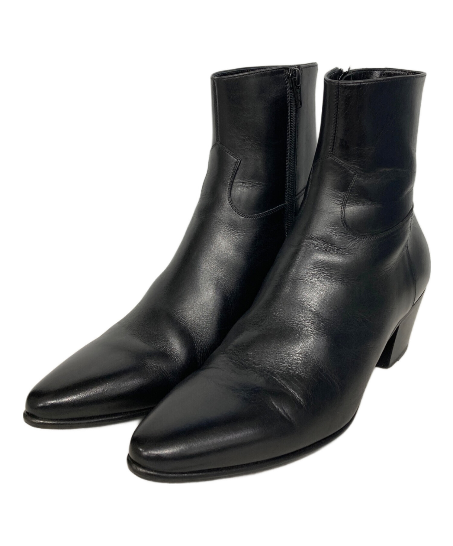 中古・古着通販】CELINE (セリーヌ) Jacnoヒールブーツ ブラック