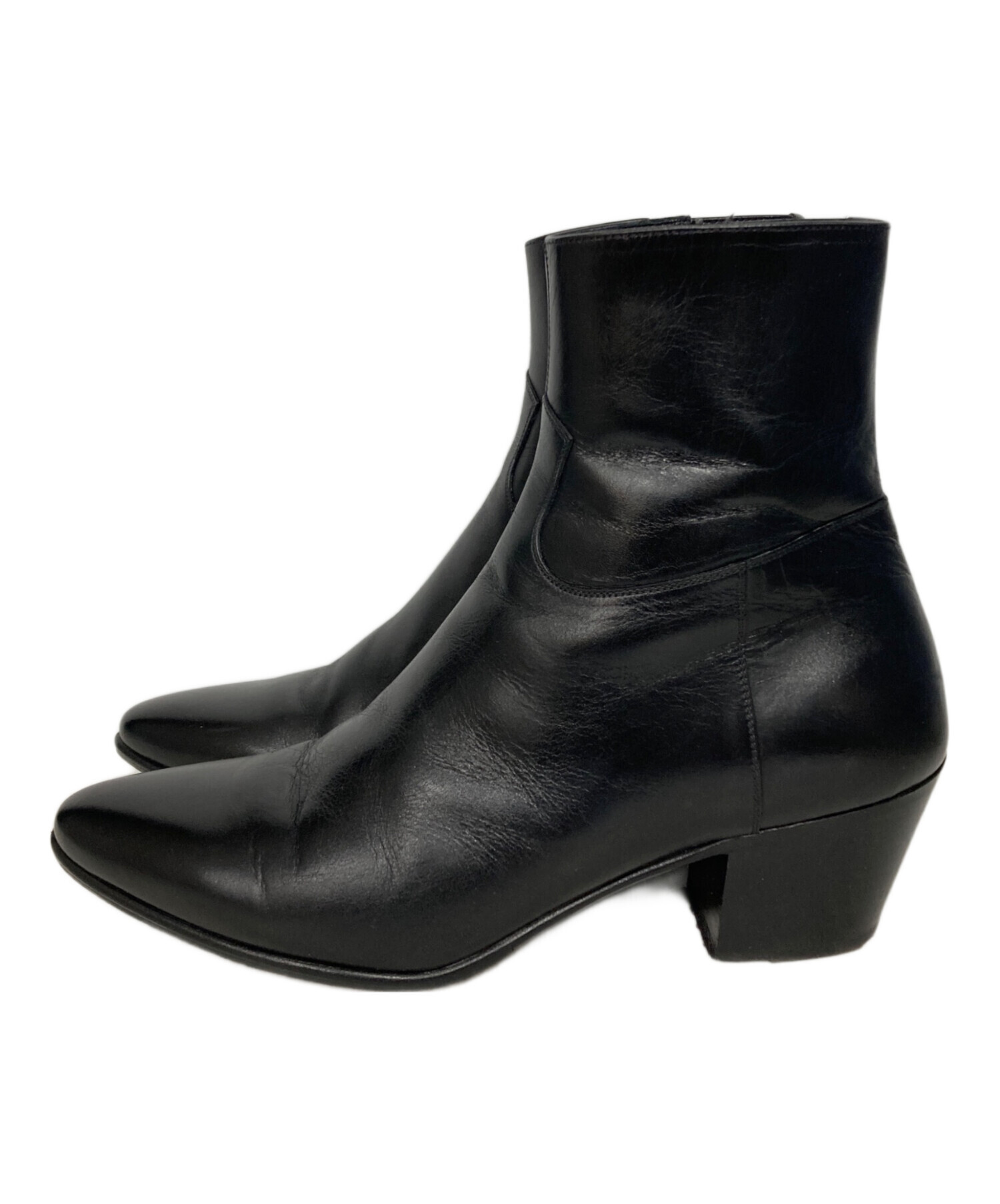 中古・古着通販】CELINE (セリーヌ) Jacnoヒールブーツ ブラック