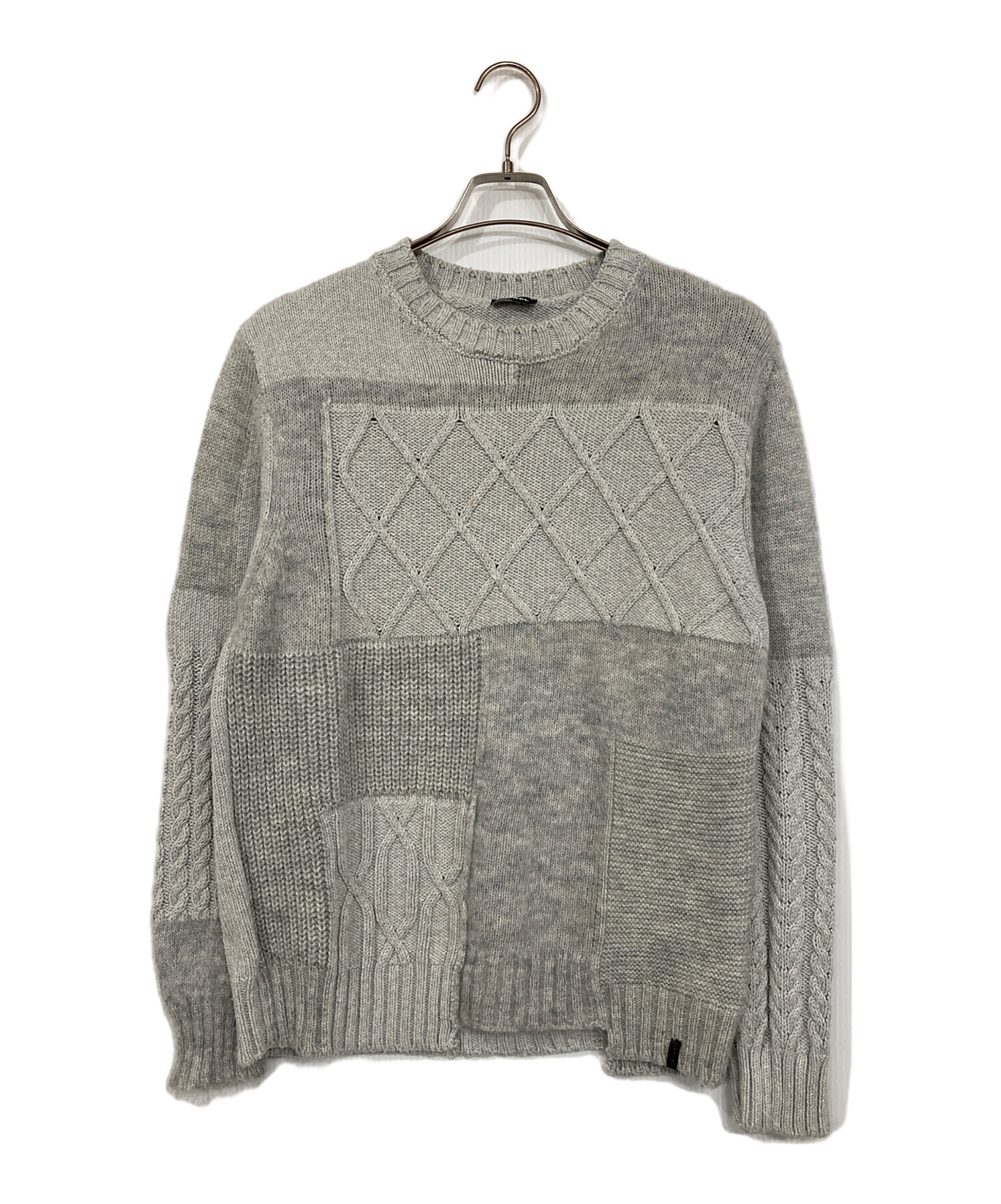 DIESEL ディーゼル ニット・セーター メンズ 【古着】【中古】 中古・古着通販】DIESEL (ディーゼル) ケーブルニット グレー サイズ