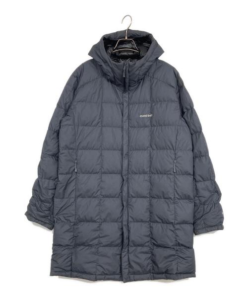 【激レア】旧ロゴmont-bell XL グレー 半袖ダウン 収納袋付き mont-bell グレー ダウンジャケット XL