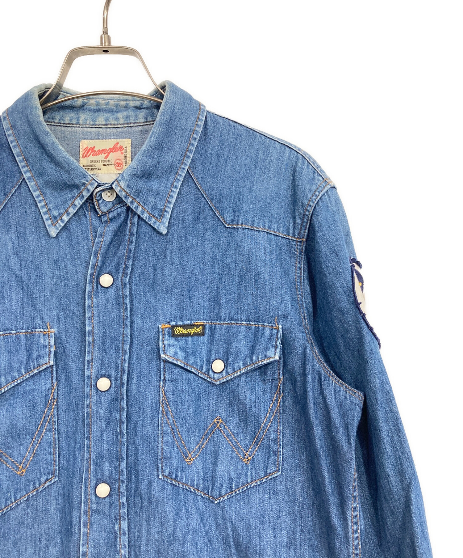 中古・古着通販】Wrangler (ラングラー) デニムシャツ インディゴ